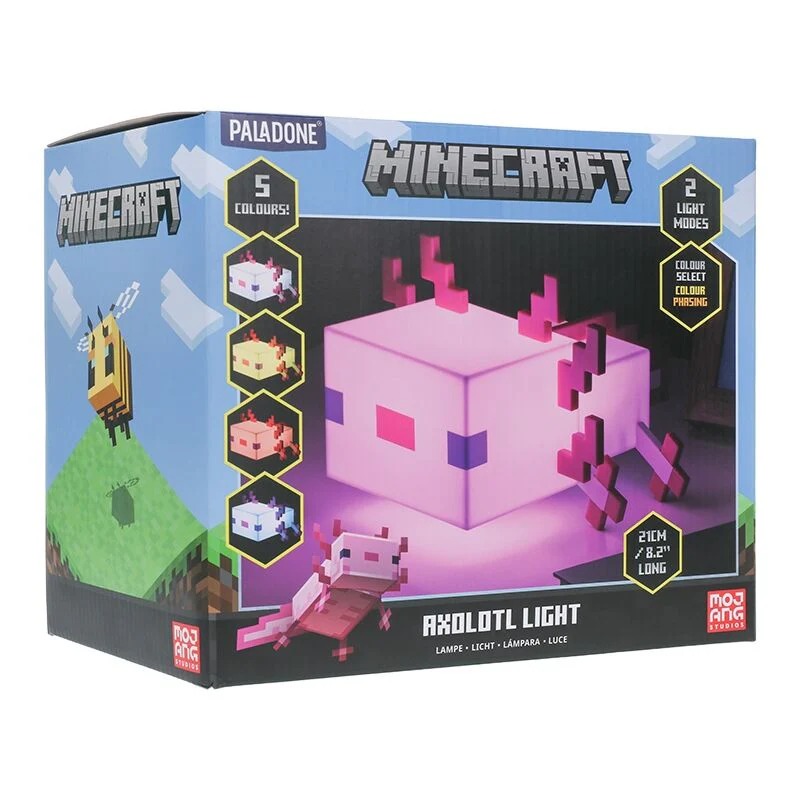 Minecraft Axolotl Lampe 13cm