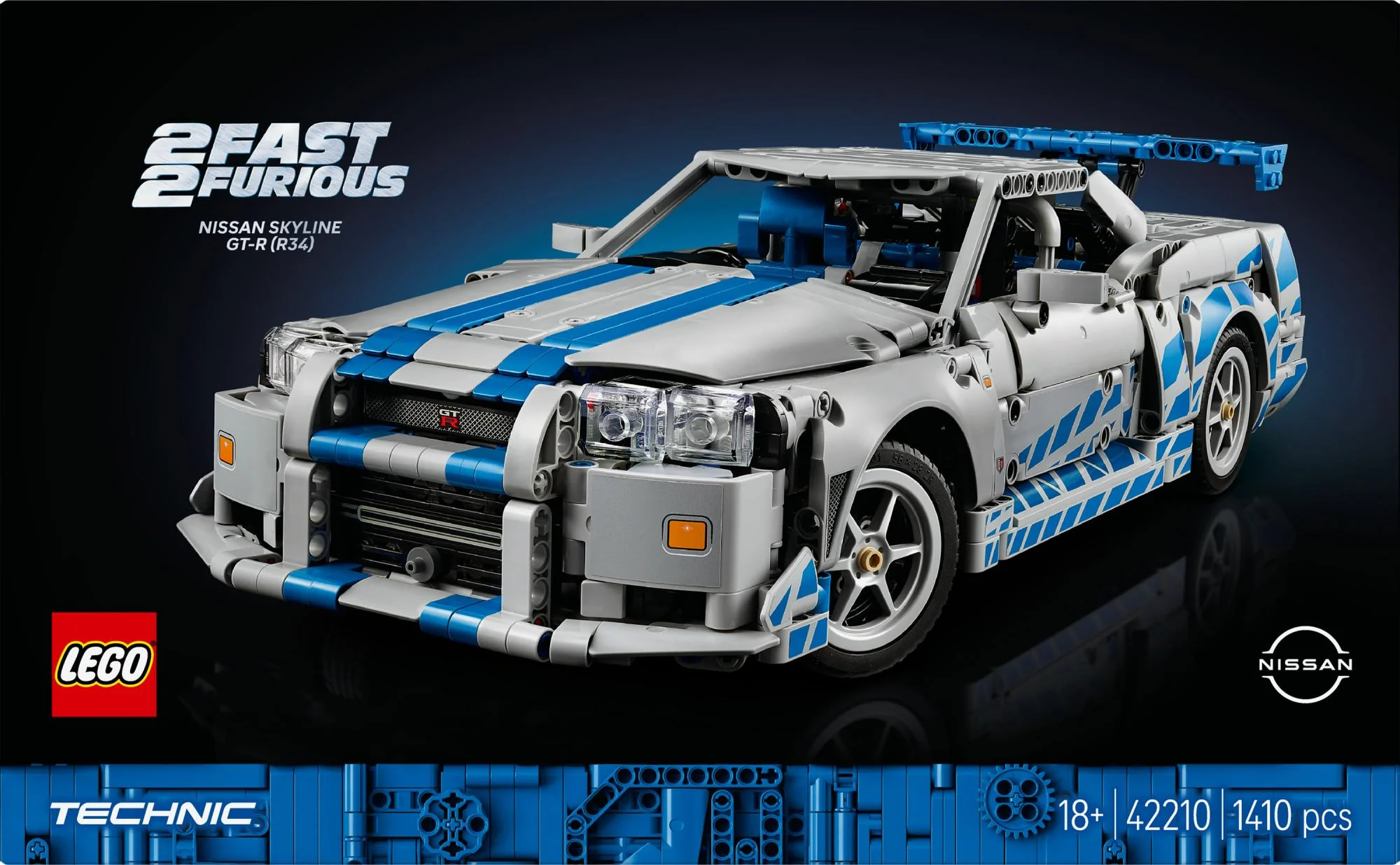 LEGO 42210 Technic 2 Fast 2 Furious Nissan Skyline GT-R(R34)