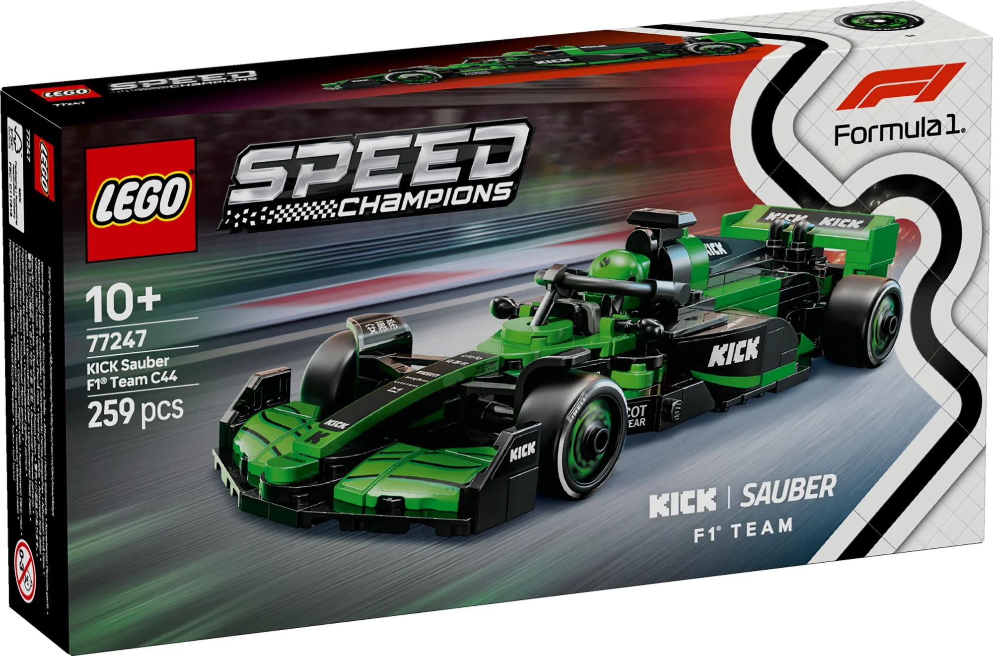 LEGO 77247 Speed Champions KICK Sauber F1 Team C44 Racing Car