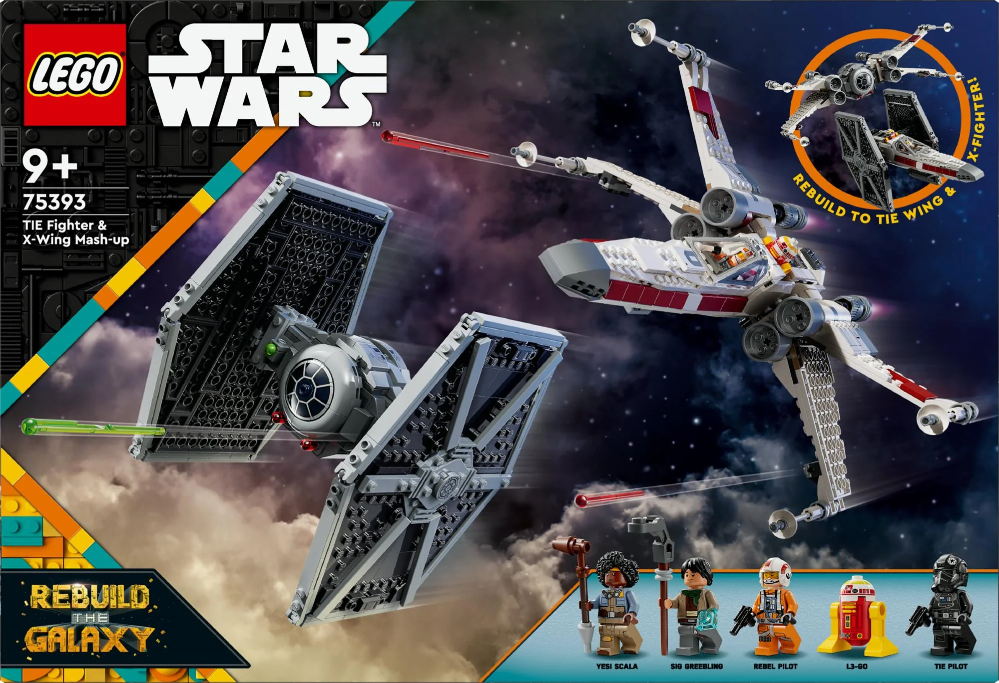 LEGO 75393 Star Wars Mashup of TIE Fighter & X-Wing