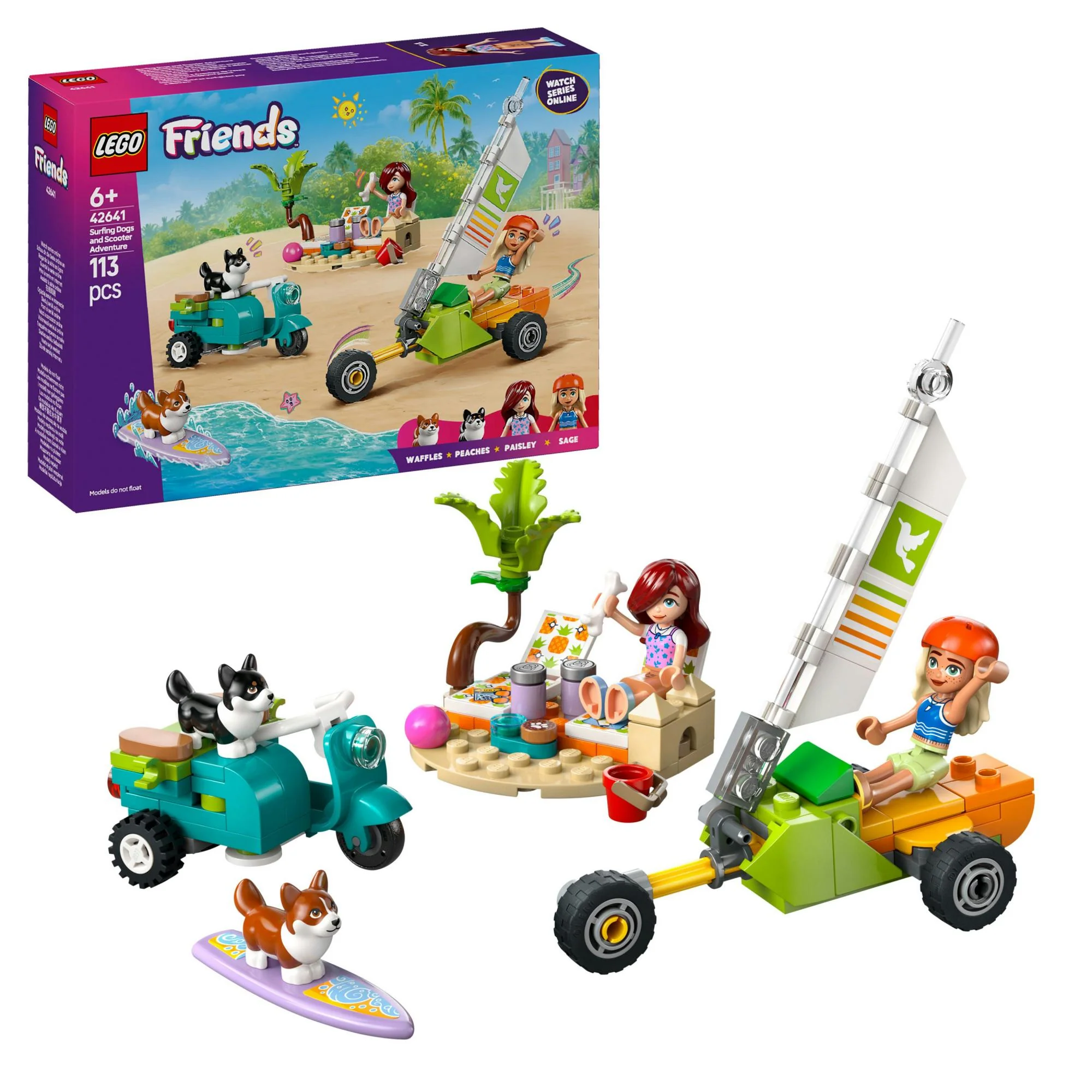LEGO 42641 LEGO Friends Beach Adventure with Dogs