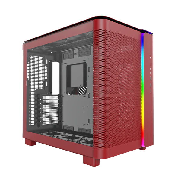 Montech King 95 Rød -  curved glas