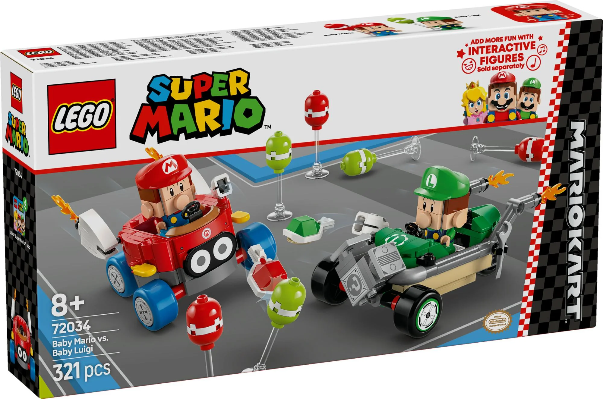 LEGO 72034 Super Mario - Mario Kart: Baby Mario vs. Baby Luigi