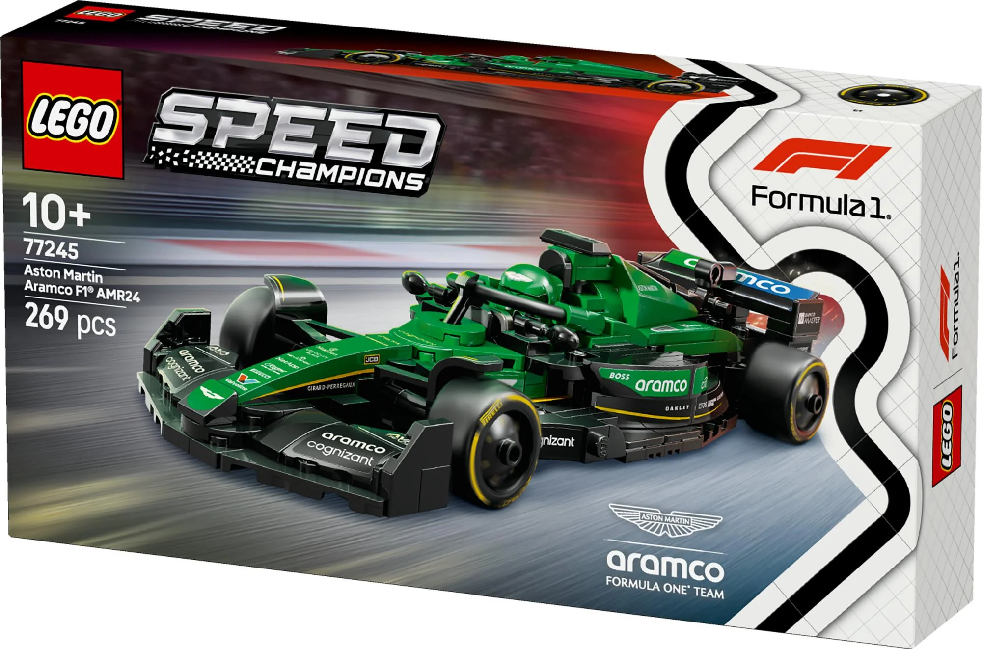 LEGO 77245 Speed Champions Aston Martin Aramco F1 AMR24 Racing Car