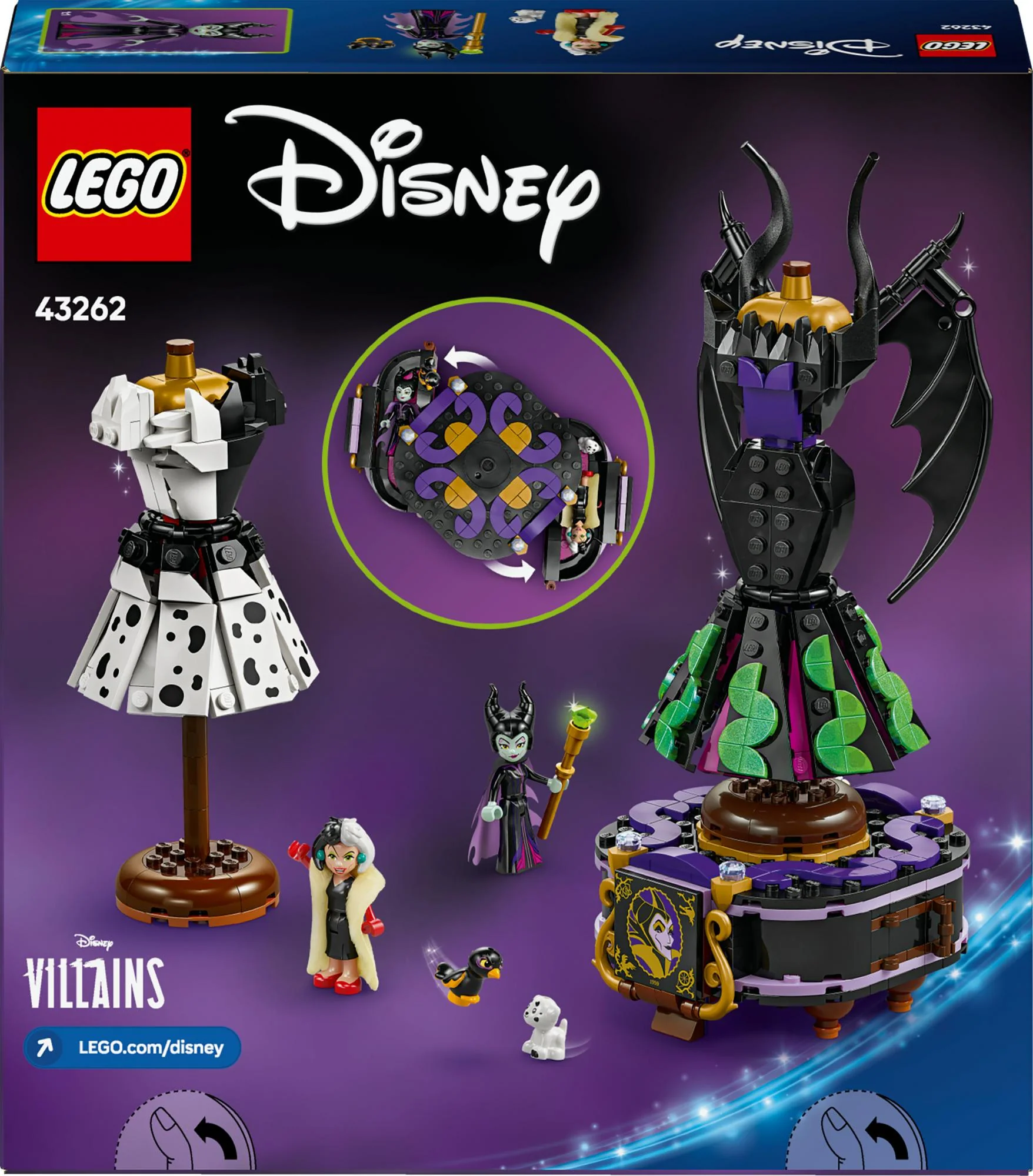 LEGO 43262 Disney Classic The Clothes of Maleficent & Cruella de Vil