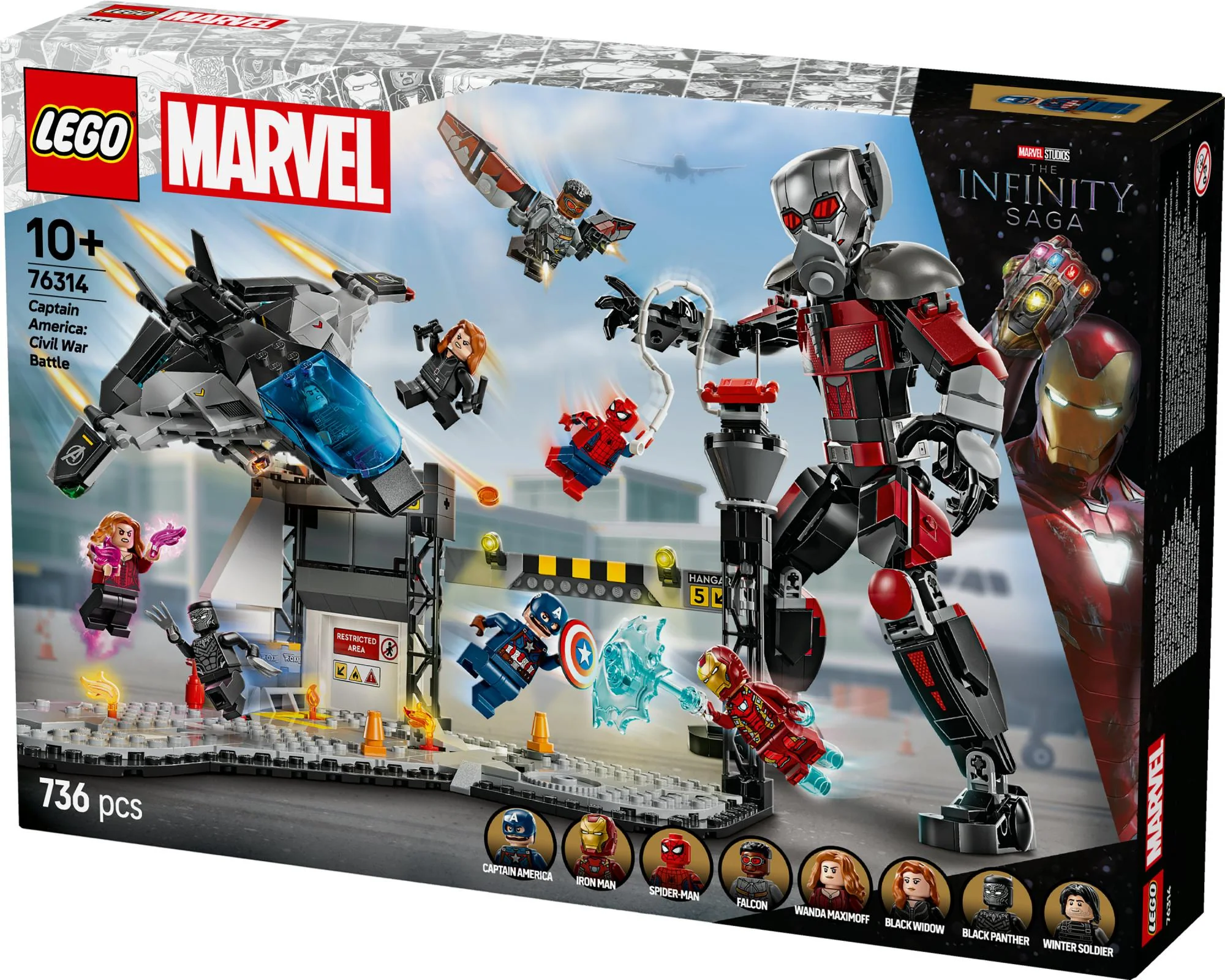LEGO 76314 Marvel Super Heroes Captain America: Civil War Action Duel