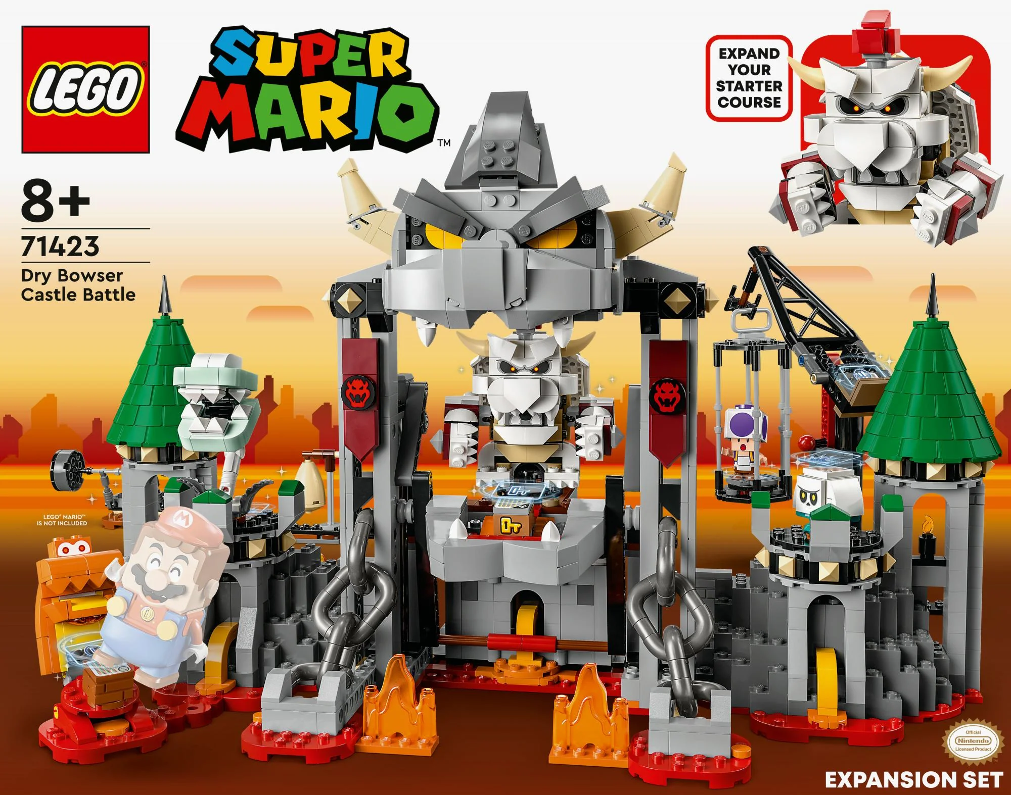 LEGO Super Mario - Dry Bowser Castle Battle Expansion Set (71423)