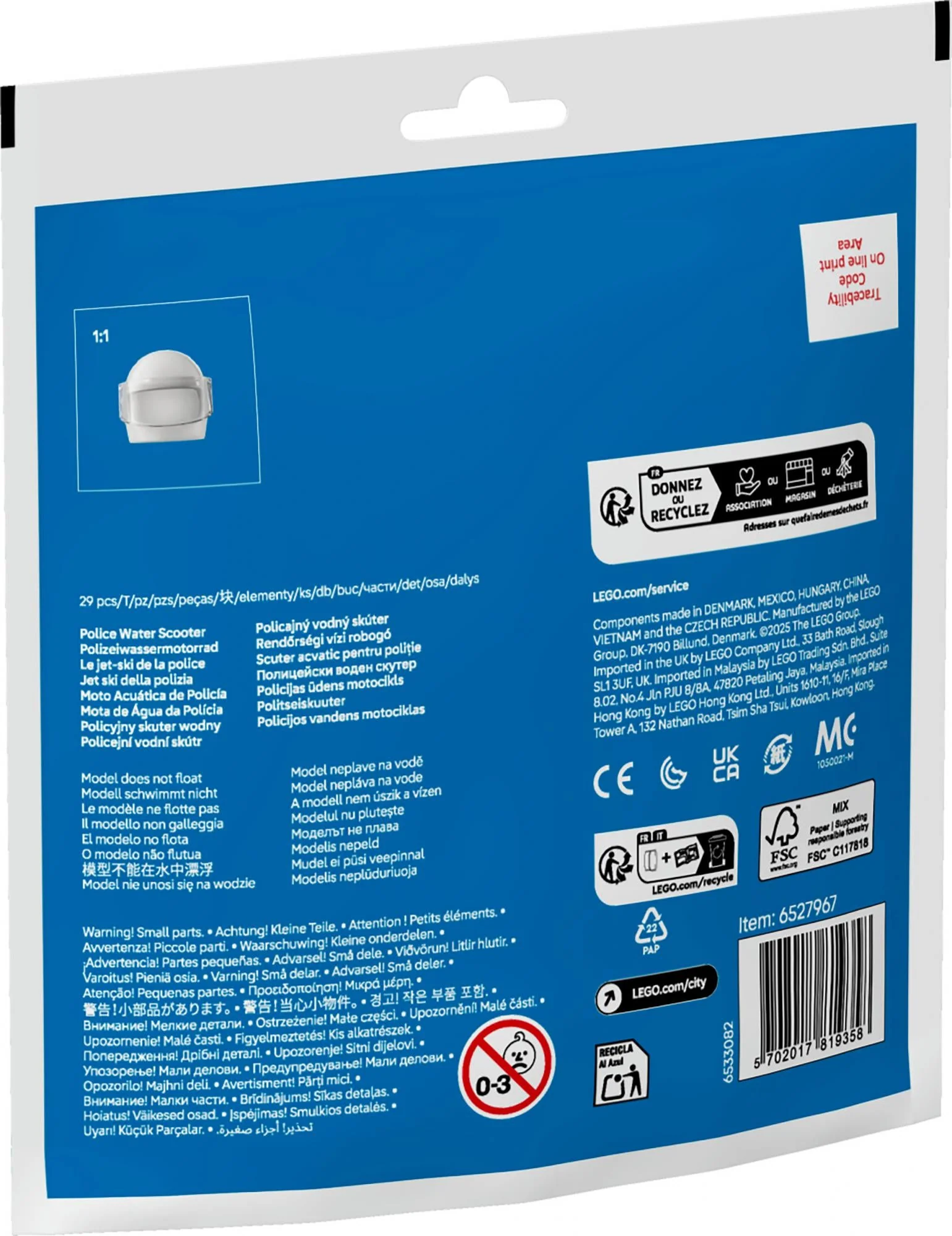 LEGO 30693 City Police Jet Ski