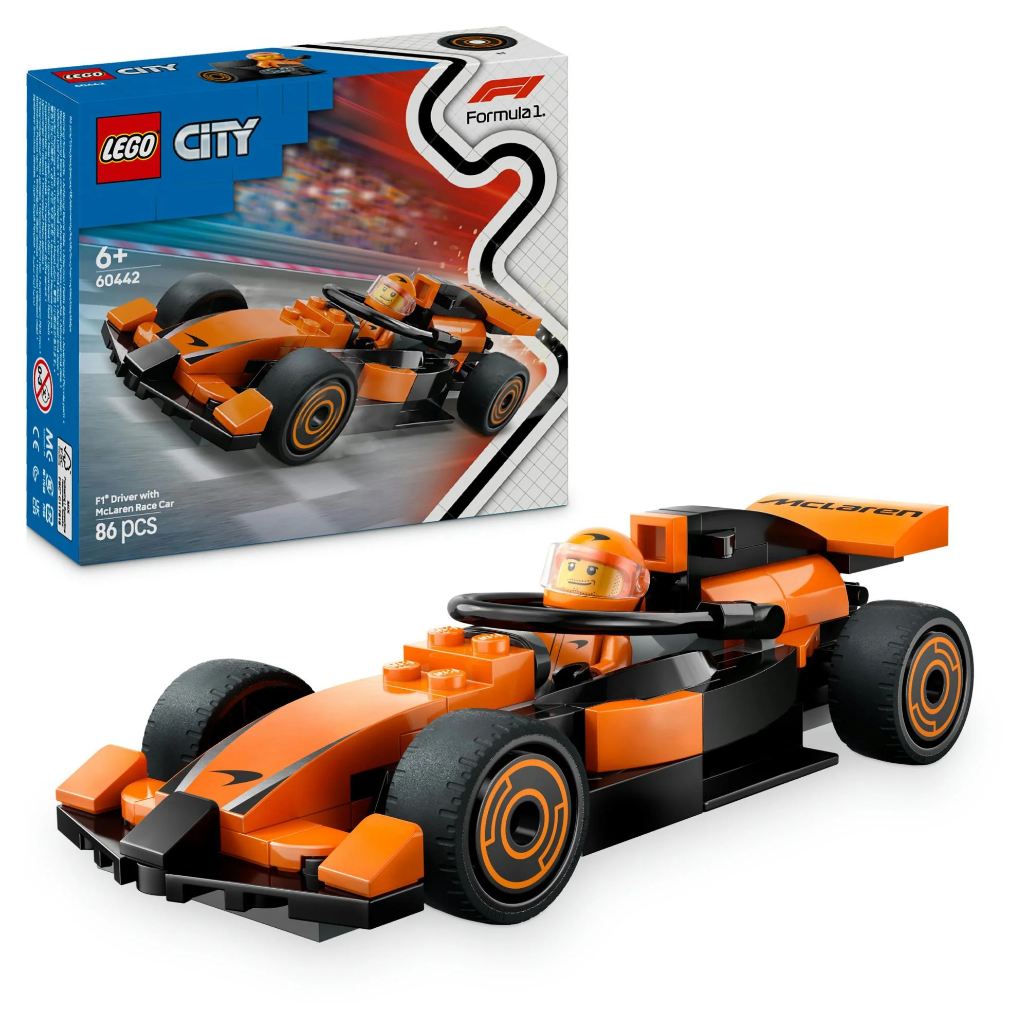 LEGO 60442 City F1 Racer with McLaren Racing Car