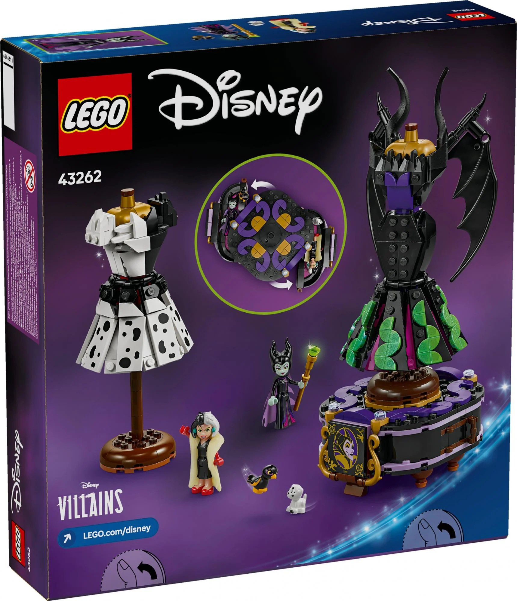 LEGO 43262 Disney Classic The Clothes of Maleficent & Cruella de Vil