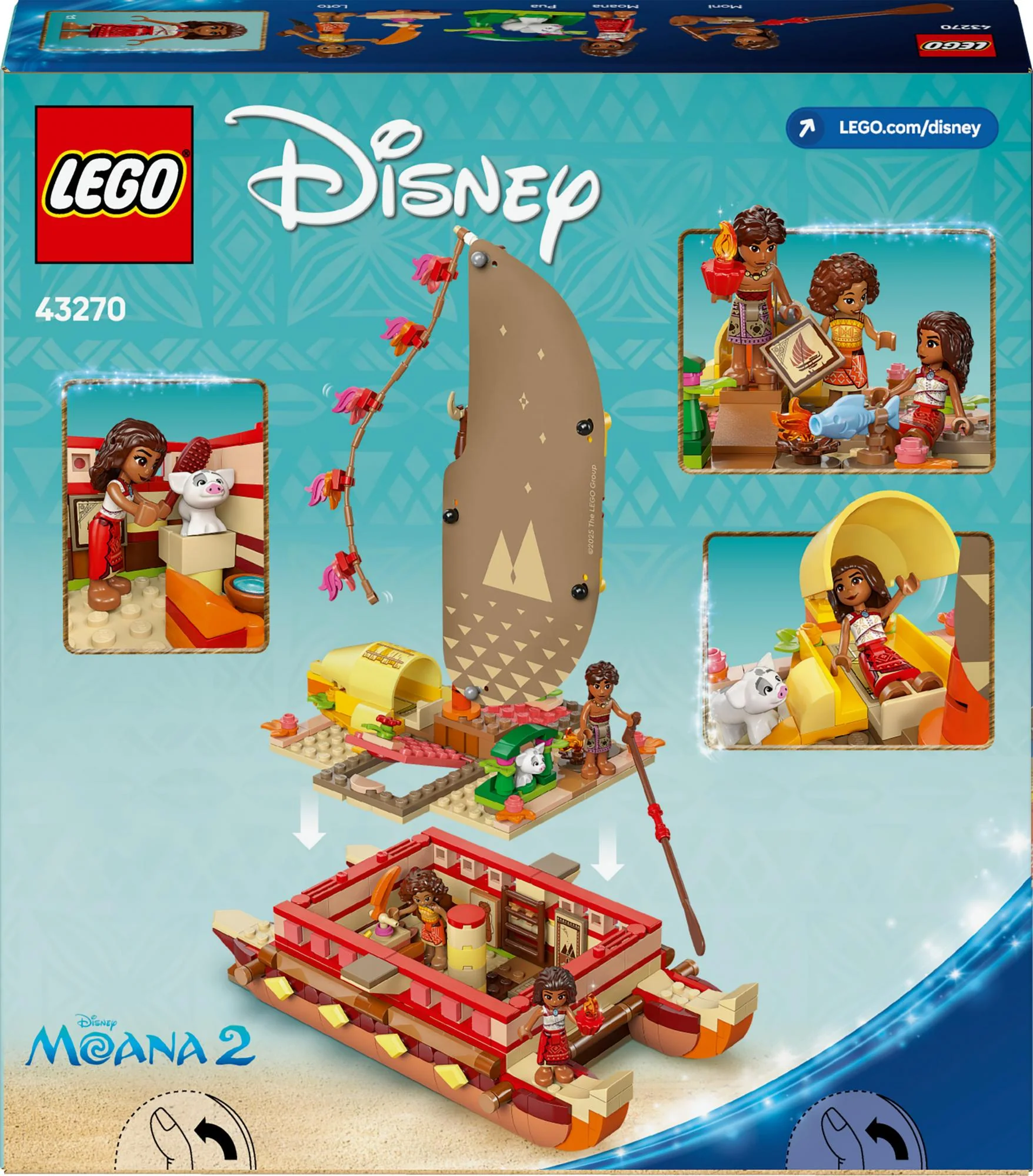 LEGO 43270 Disney Princess Vaiana's Adventure Raft