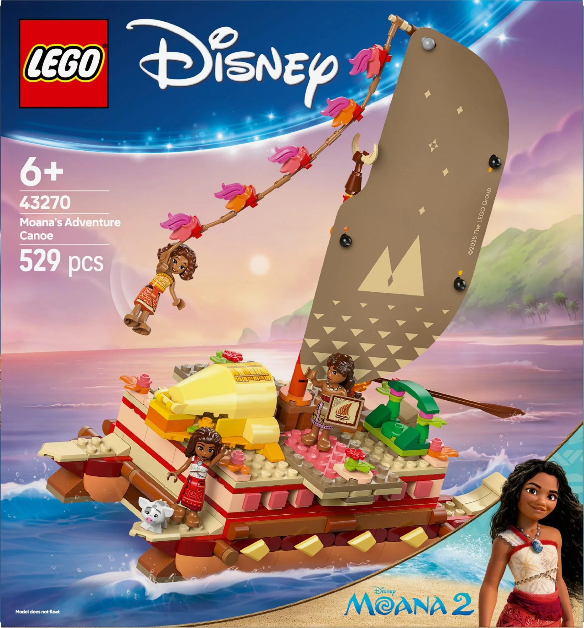 LEGO 43270 Disney Princess Vaiana's Adventure Raft