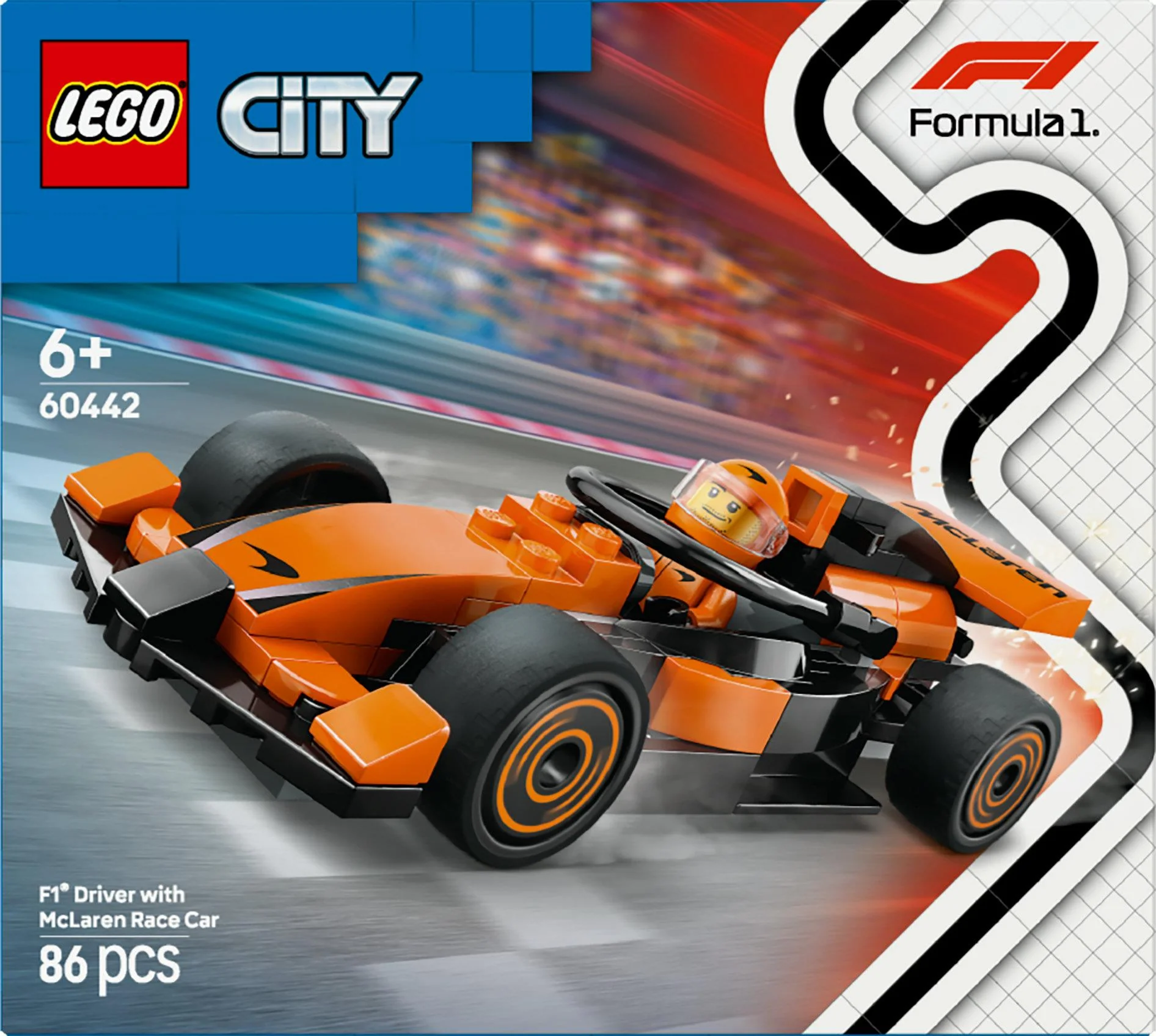 LEGO 60442 City F1 Racer with McLaren Racing Car