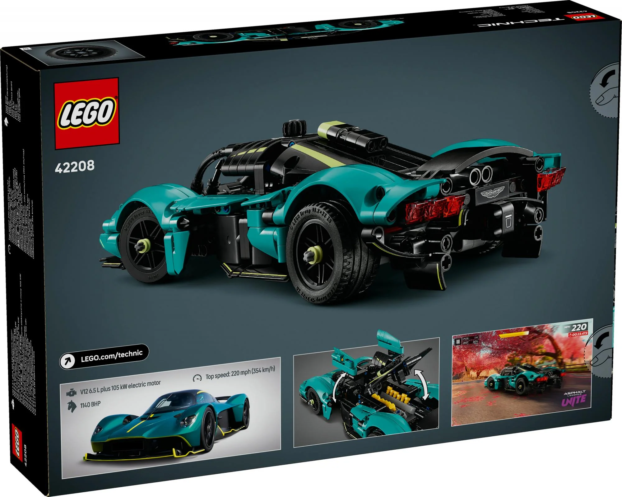 LEGO 42208 Technic Aston Martin Valkyrie. construction toy