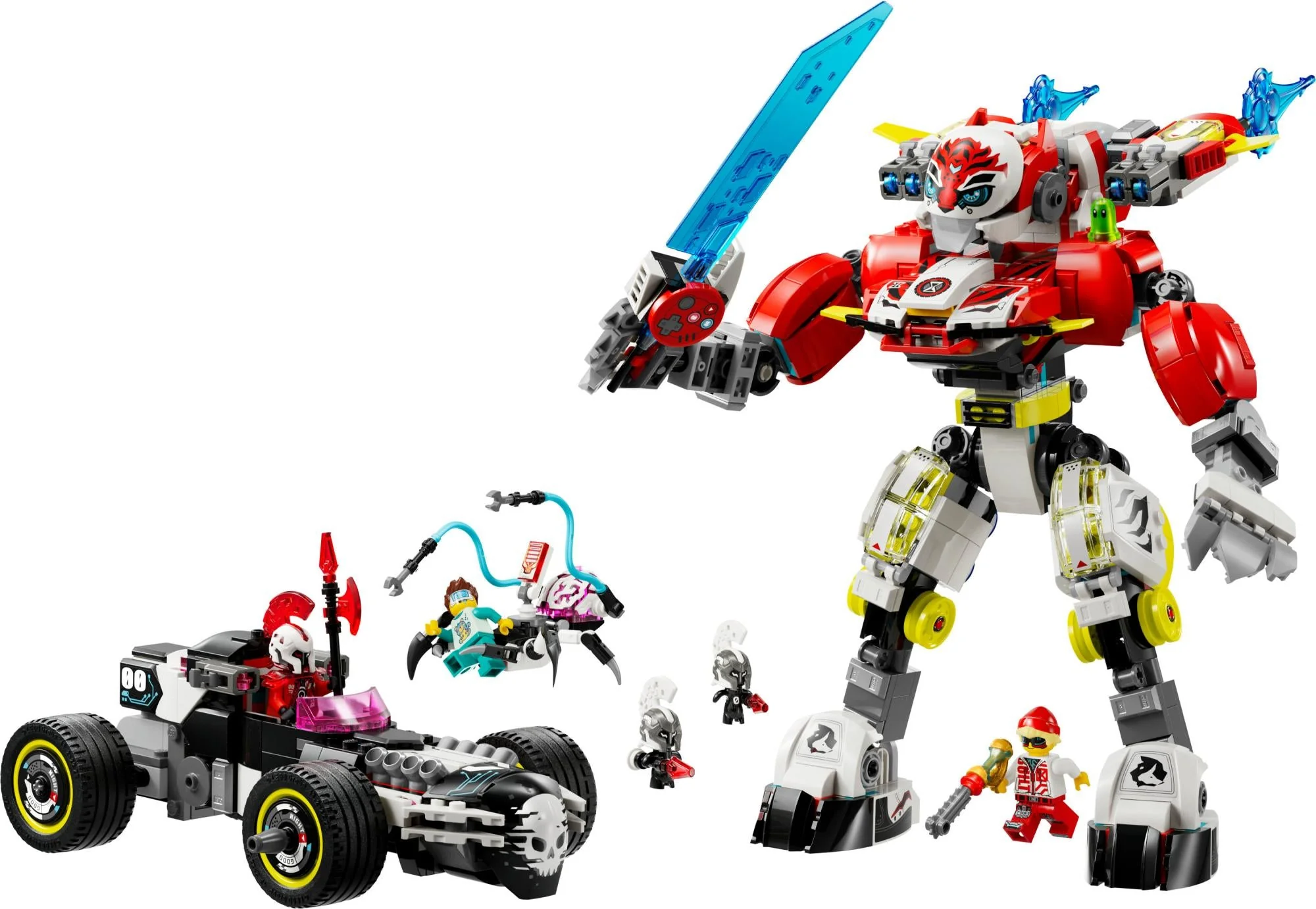LEGO 71497 DREAMZzz Cooper's Tiger Mech and Zero's Hot Rod car