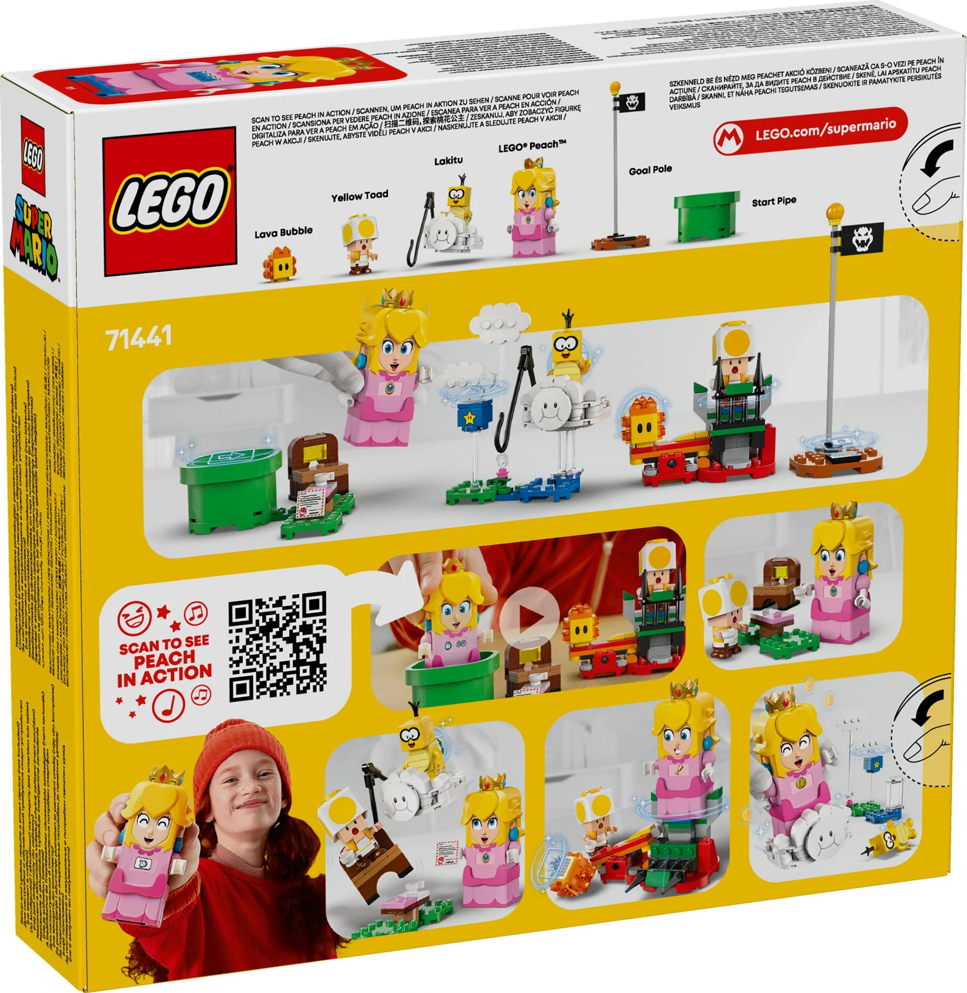 LEGO 71441 Super Mario Adventures with the interactive LEGO Peach