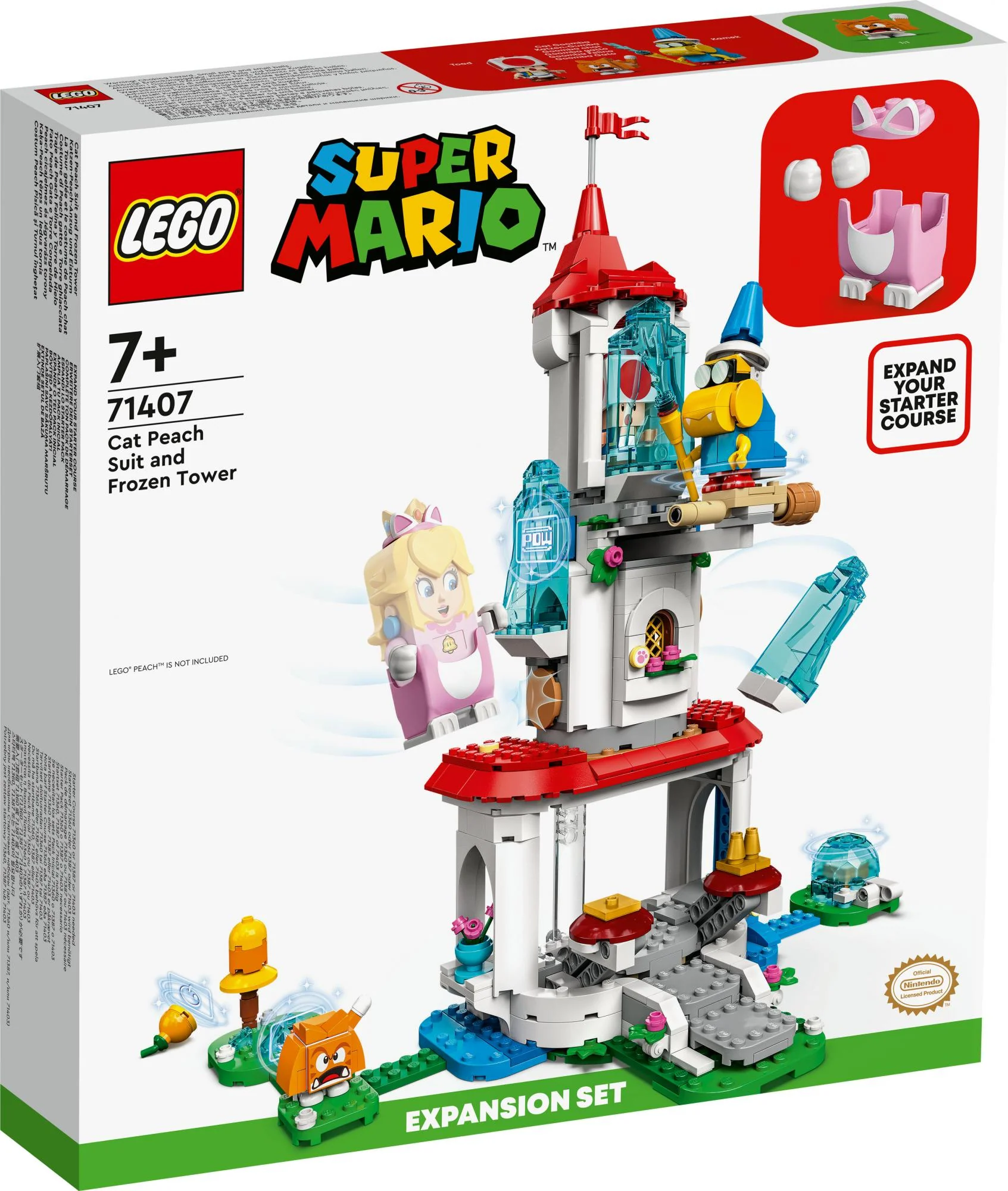 LEGO Super Mario - Cat Peach Suit and Frozen Tower Expansion Set (71407)