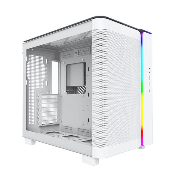 Montech King 95 Hvid -  curved glas