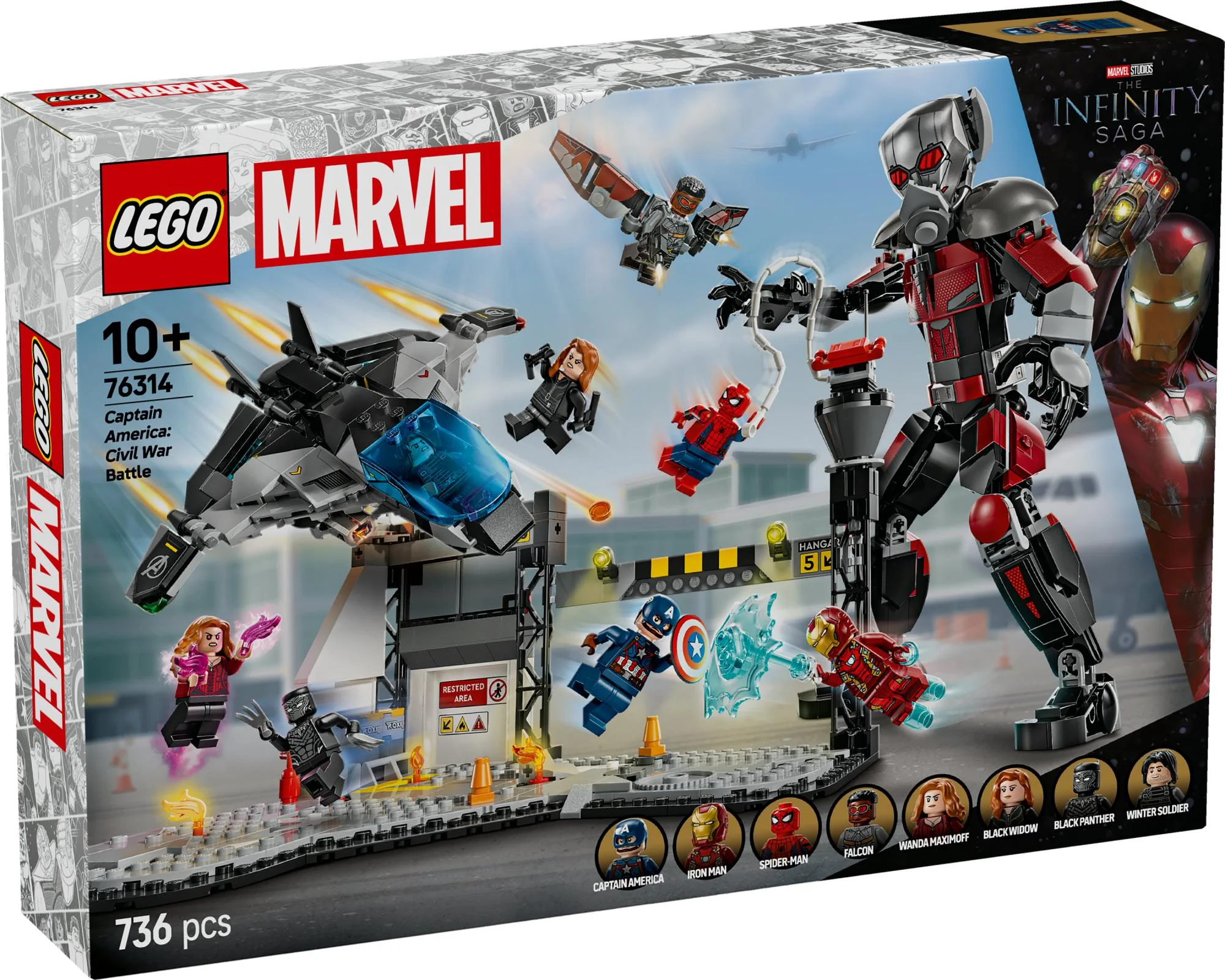 LEGO 76314 Marvel Super Heroes Captain America: Civil War Action Duel