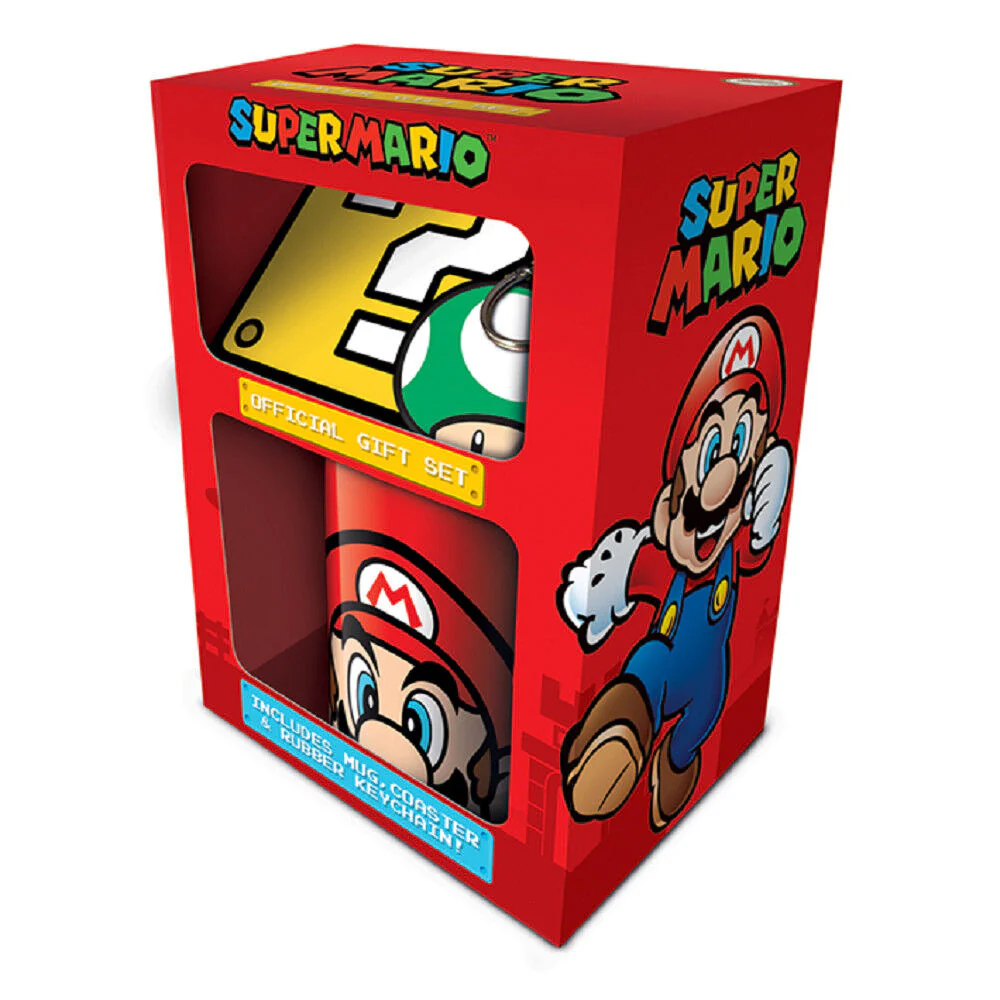 Super Mario Kop - Coaster And Keychain Set