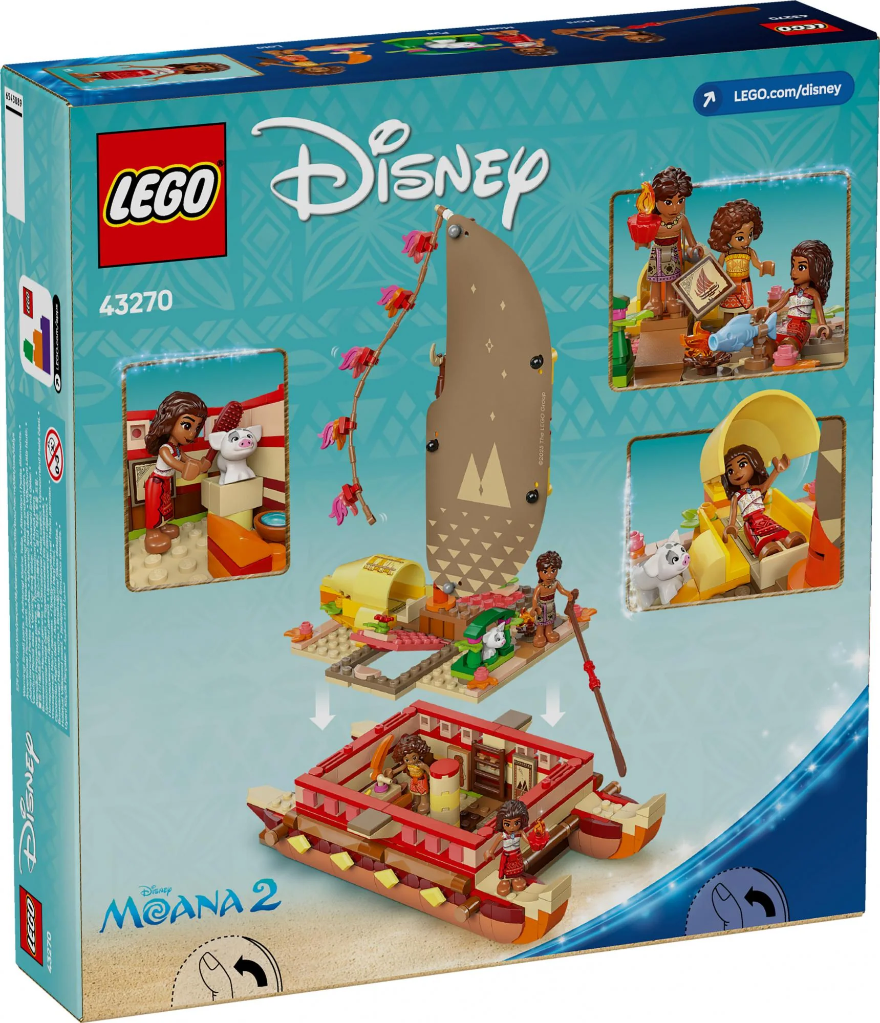 LEGO 43270 Disney Princess Vaiana's Adventure Raft