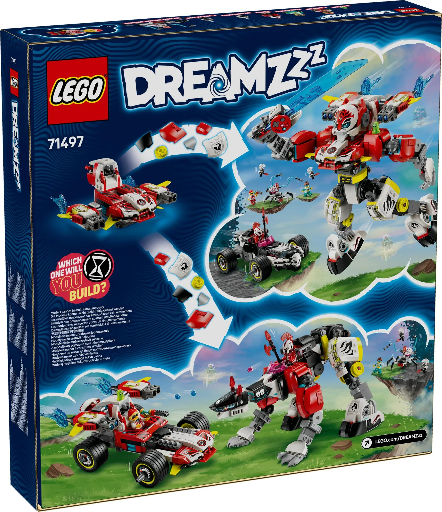 LEGO 71497 DREAMZzz Cooper's Tiger Mech and Zero's Hot Rod car