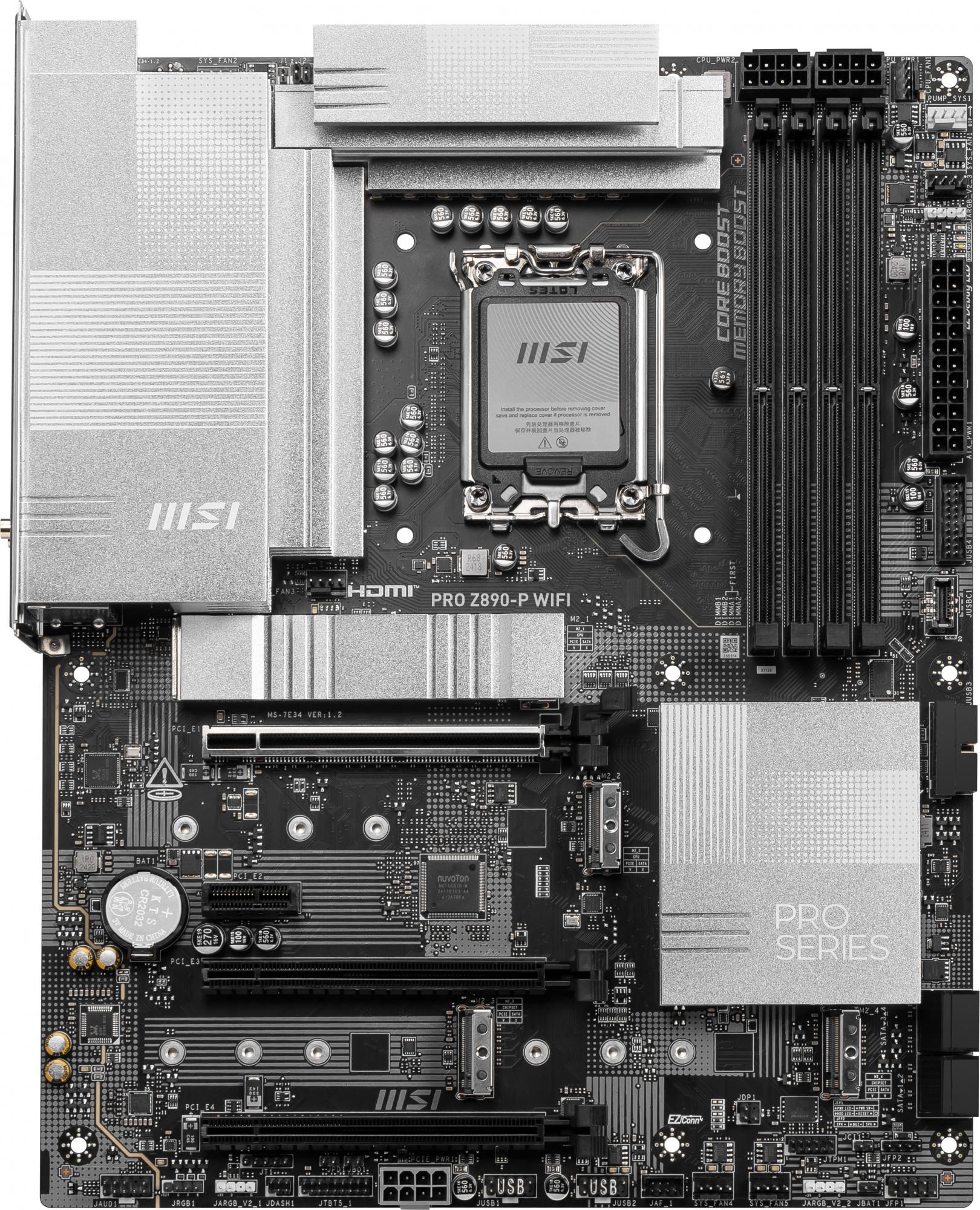 MSI PRO Z890-P WIFI ATX LGA1851 sokkel Intel Z890