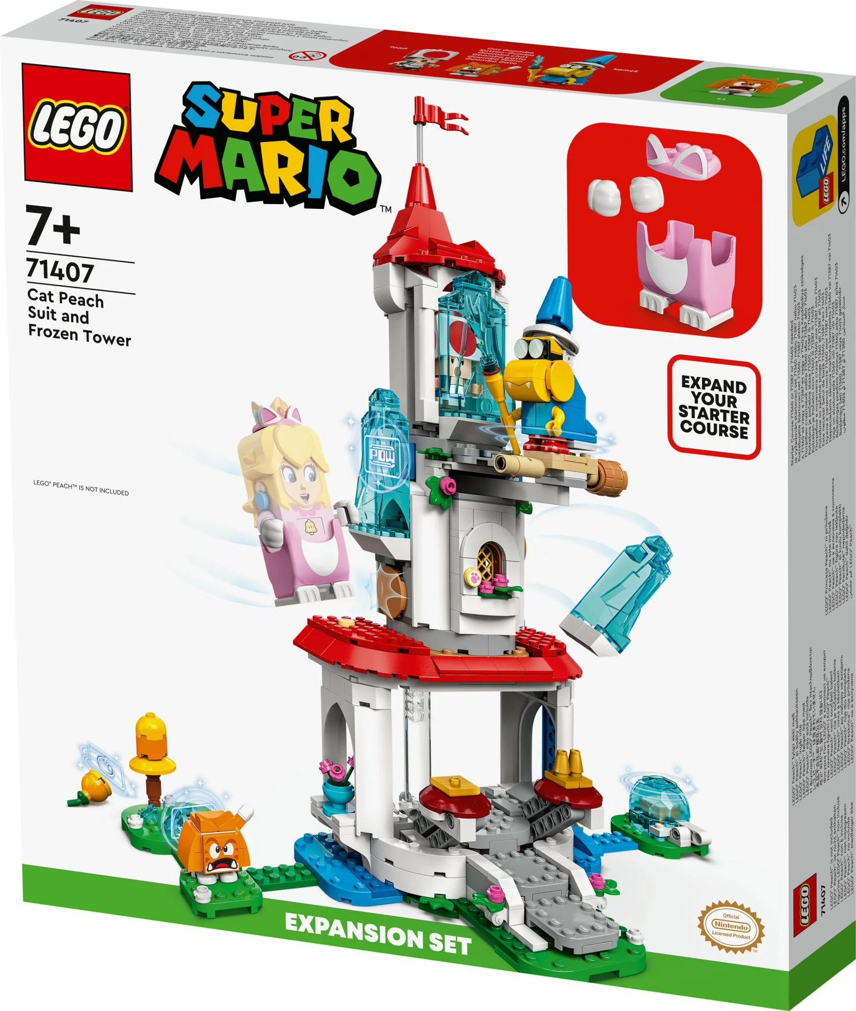 LEGO Super Mario - Cat Peach Suit and Frozen Tower Expansion Set (71407)
