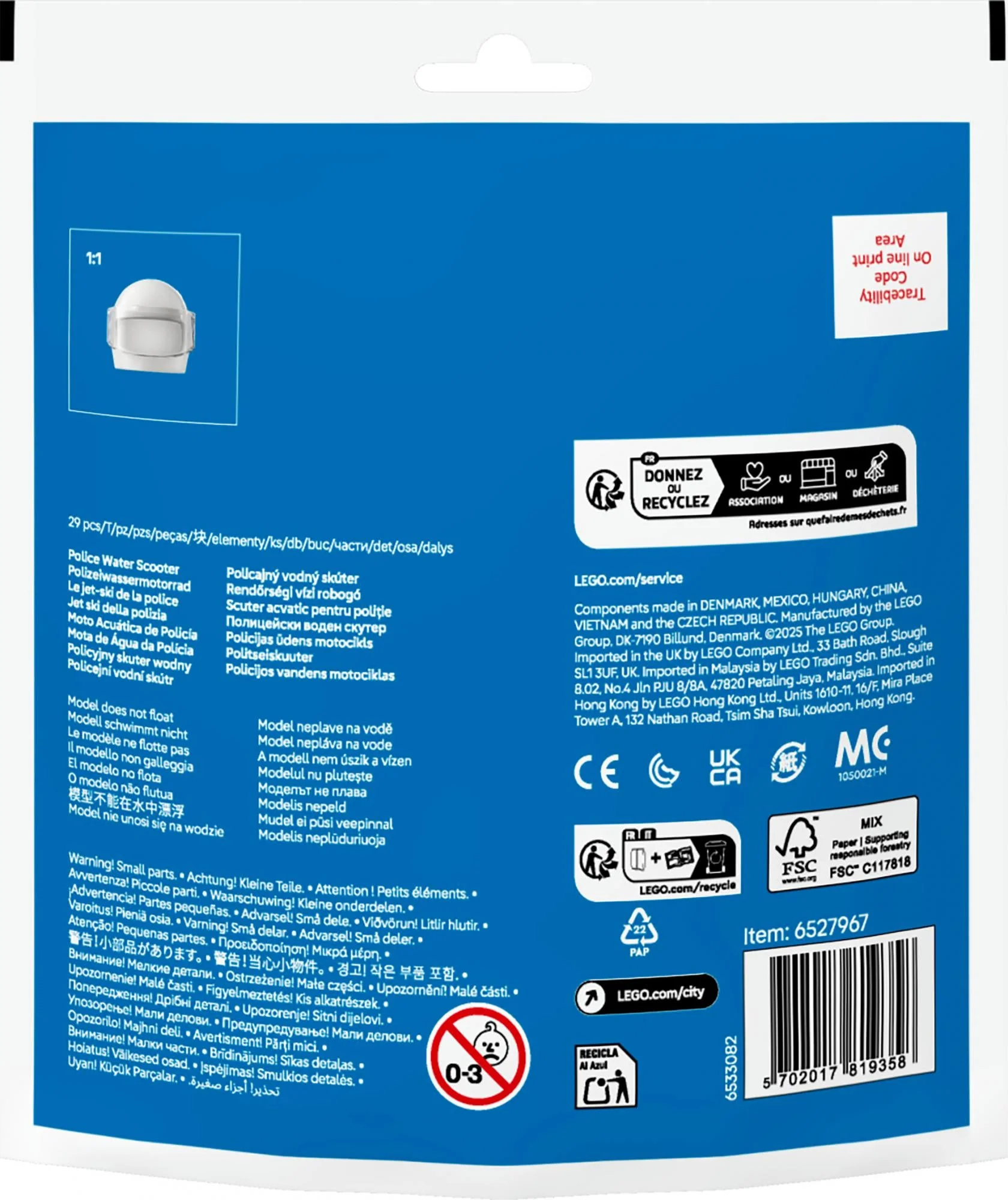 LEGO 30693 City Police Jet Ski