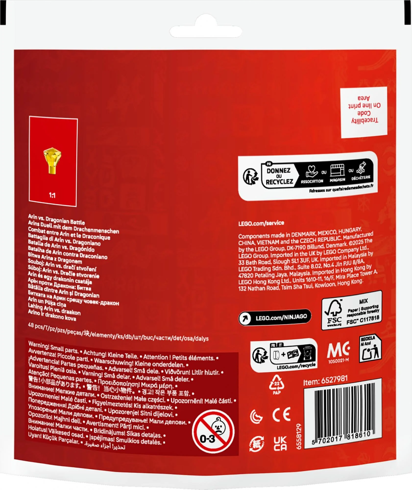 LEGO 30700 Ninjago Arin's Battle with the Dragon Man