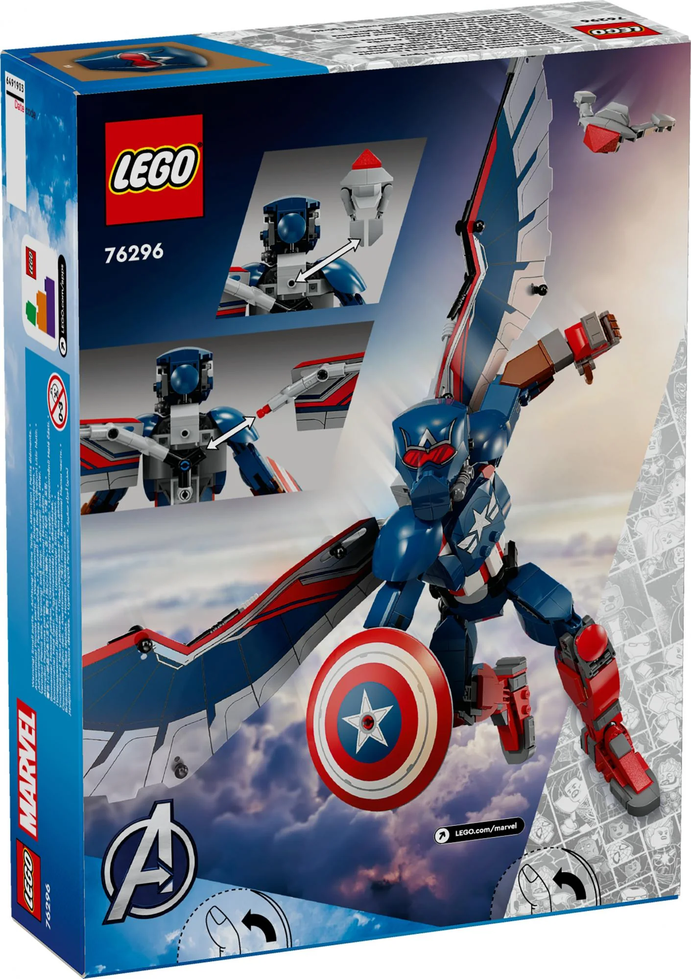 LEGO 76296 Marvel Super Heroes New Captain America Building Figure