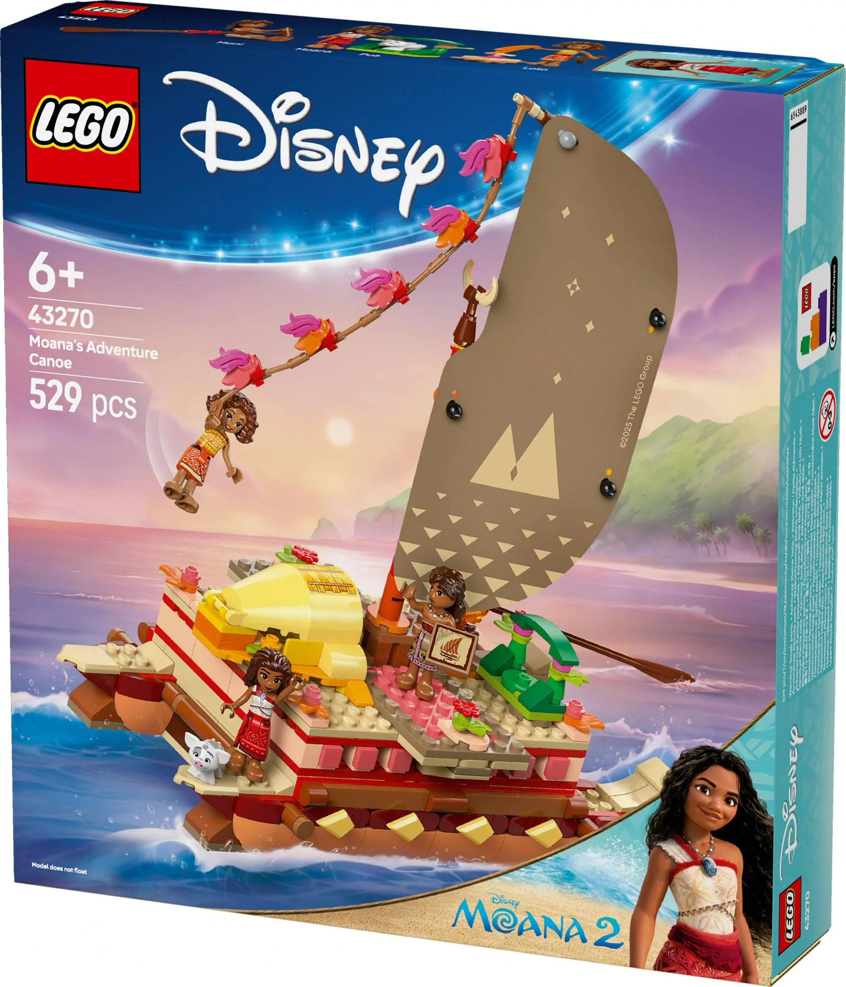 LEGO 43270 Disney Princess Vaiana's Adventure Raft