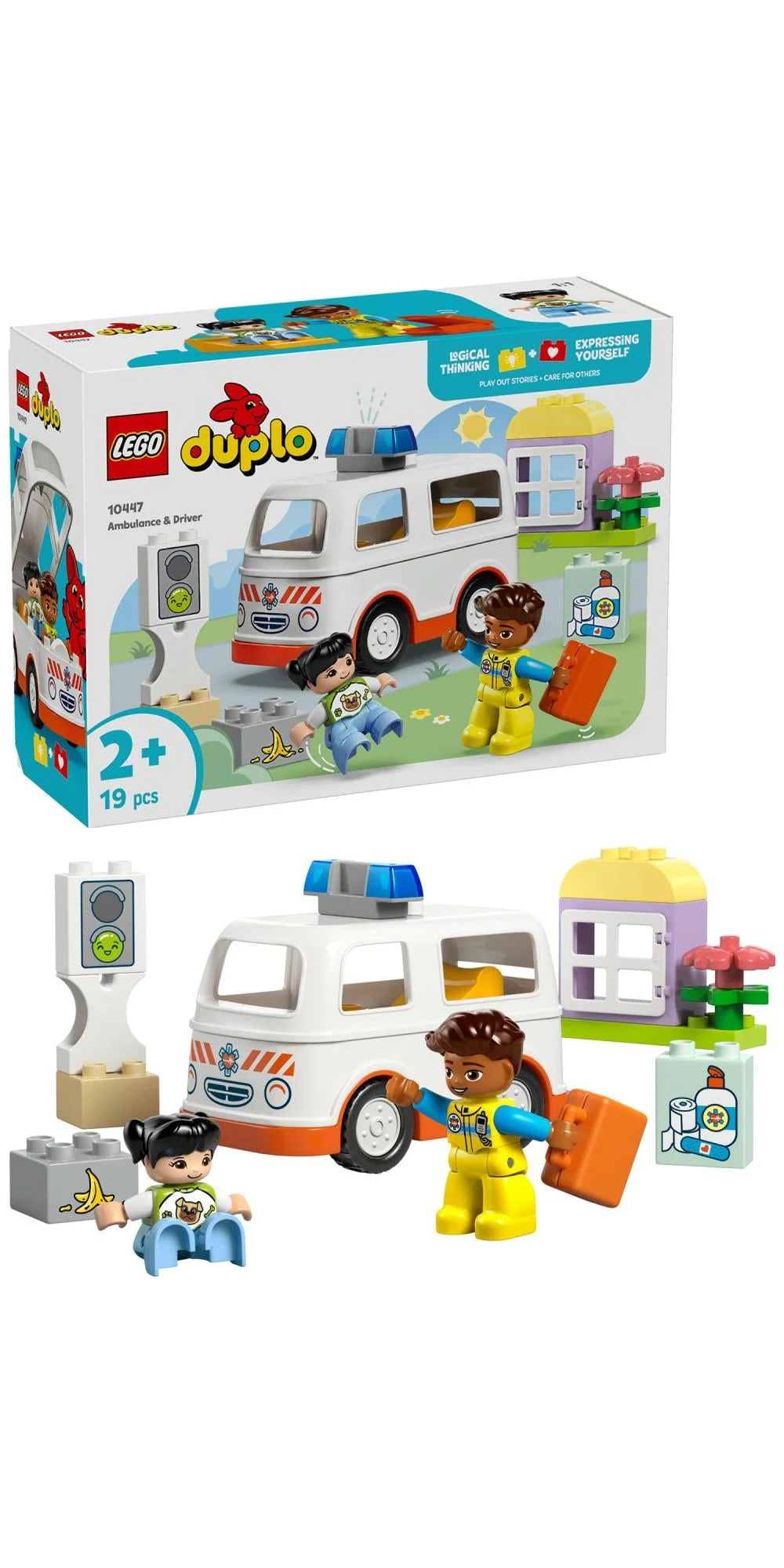LEGO 10447 DUPLO Town ambulance with driver