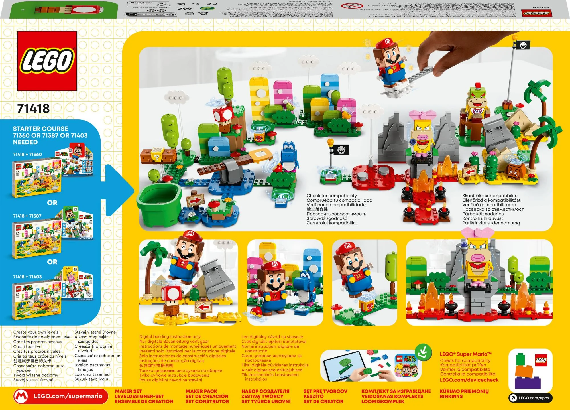 LEGO Super Mario 71418 Creativity Toolbox Maker Set