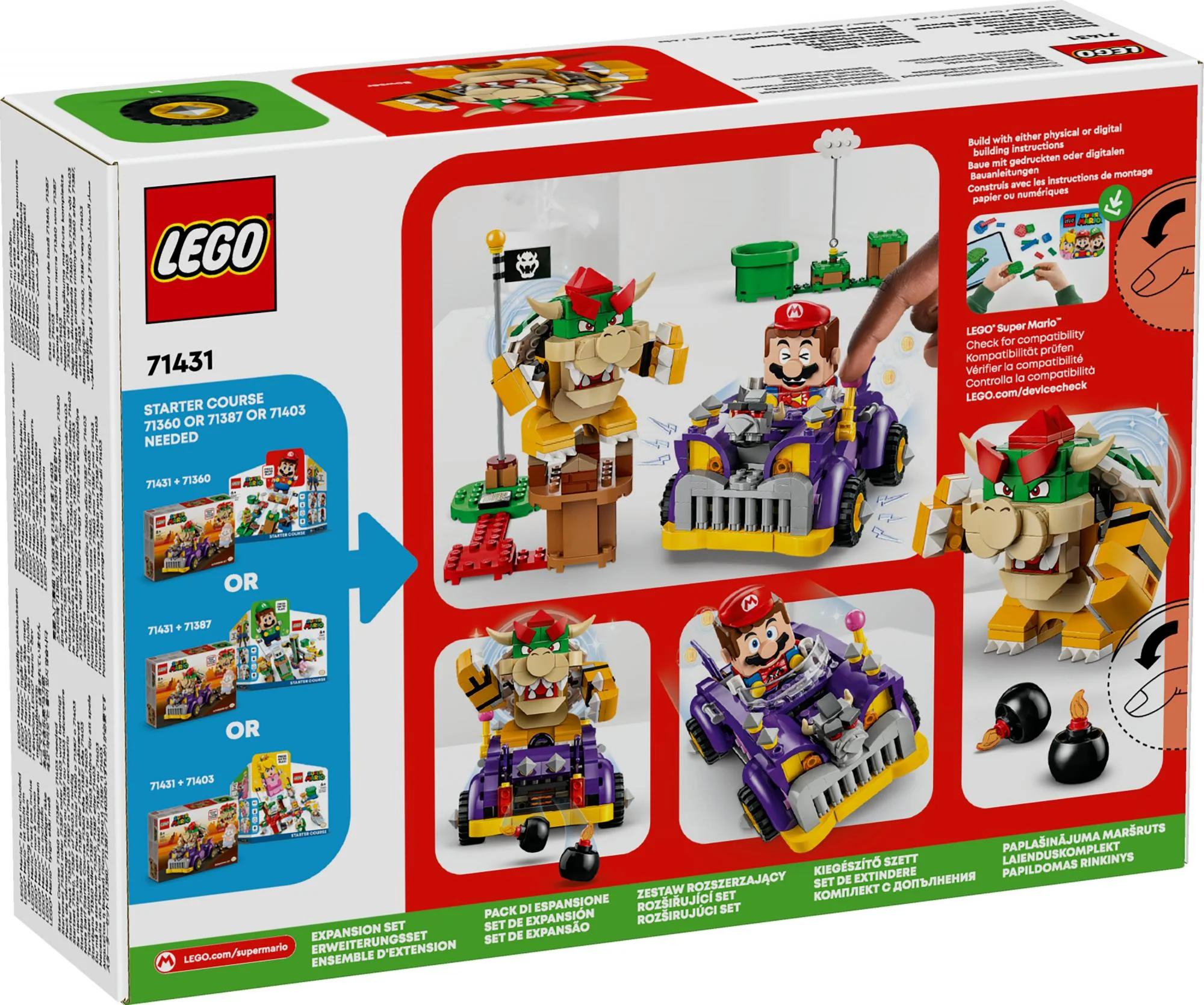LEGO Super Mario - Bowser's Muscle Car Expansion Set (71431)