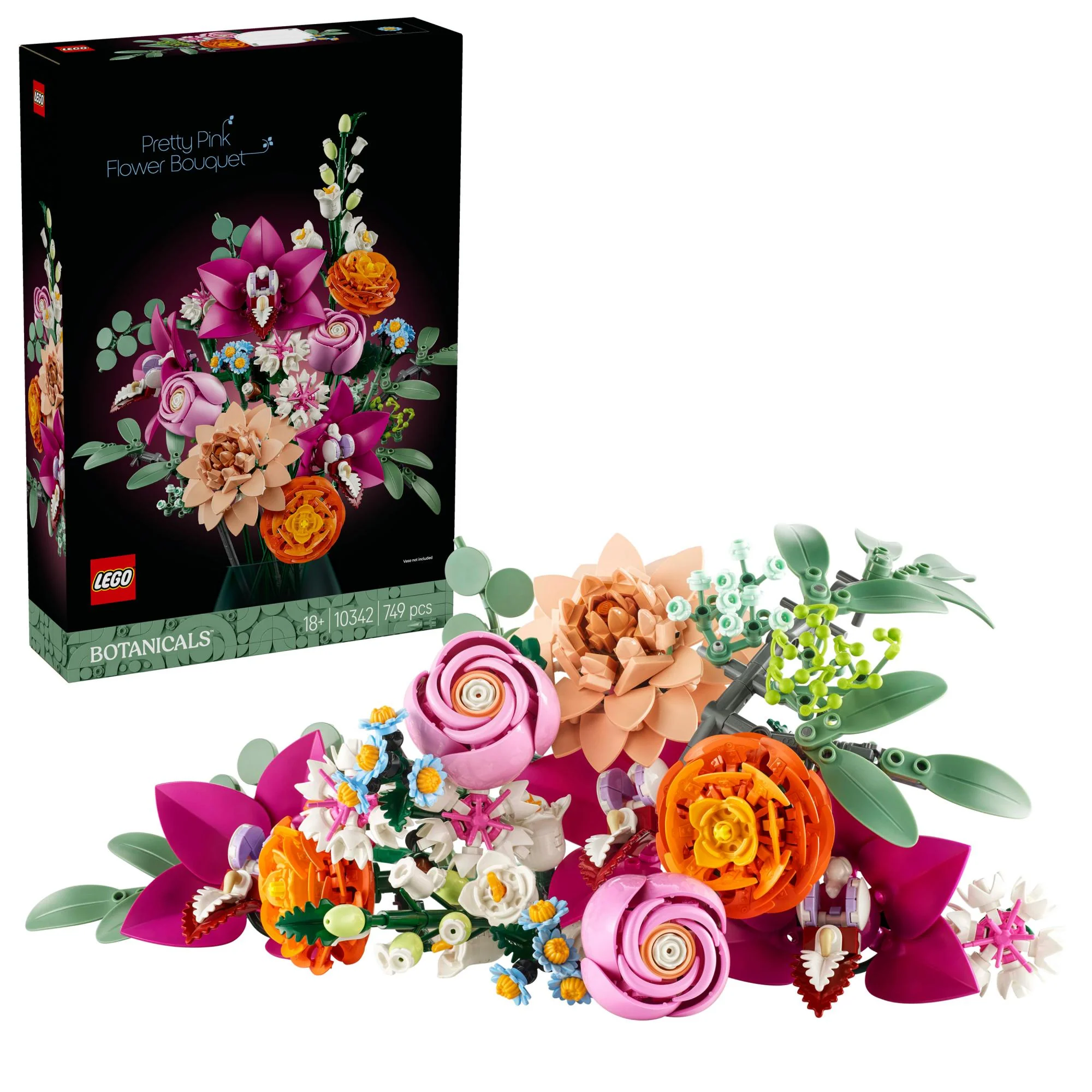 LEGO 10342 Botanicals Beautiful Pink Bouquet