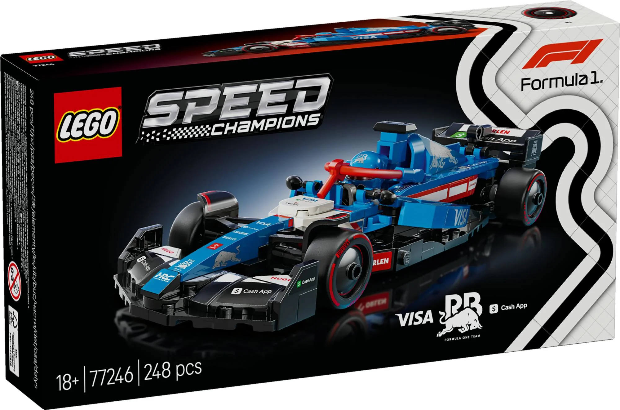 LEGO 77246 Speed Champions Visa Cash App RB VCARB 01 F1 Racing Car