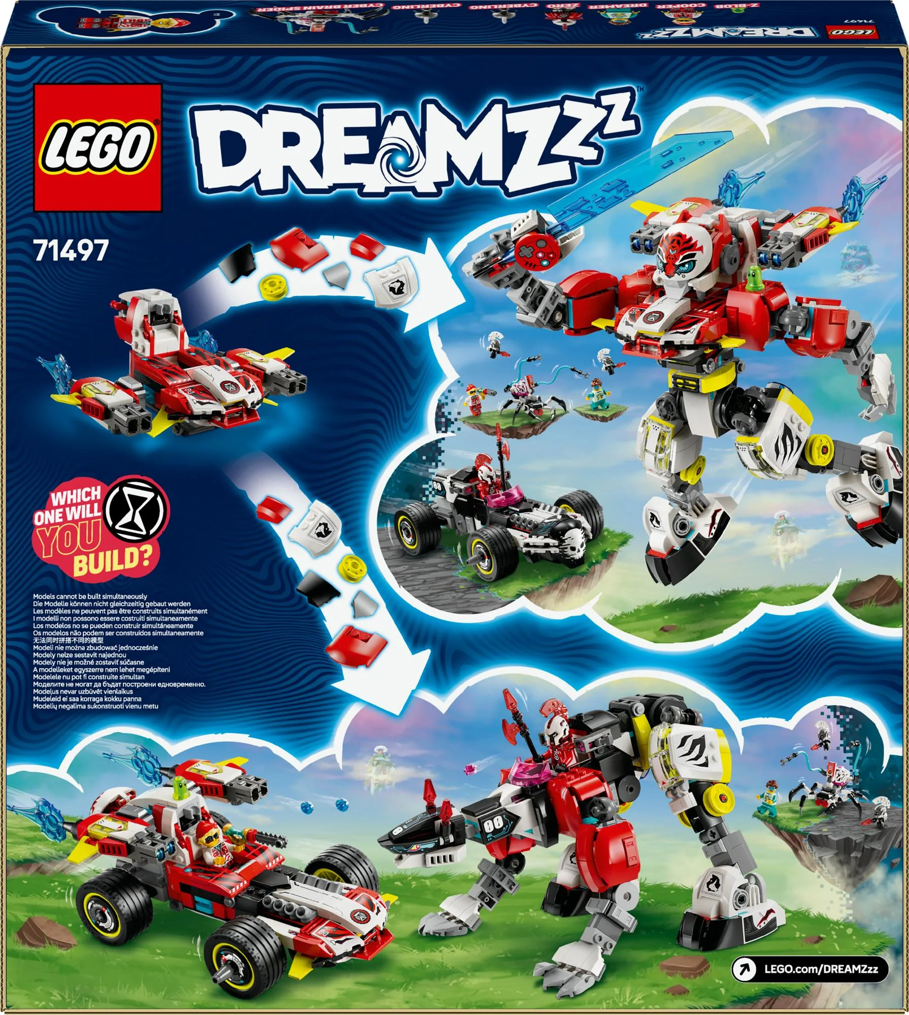 LEGO 71497 DREAMZzz Cooper's Tiger Mech and Zero's Hot Rod car