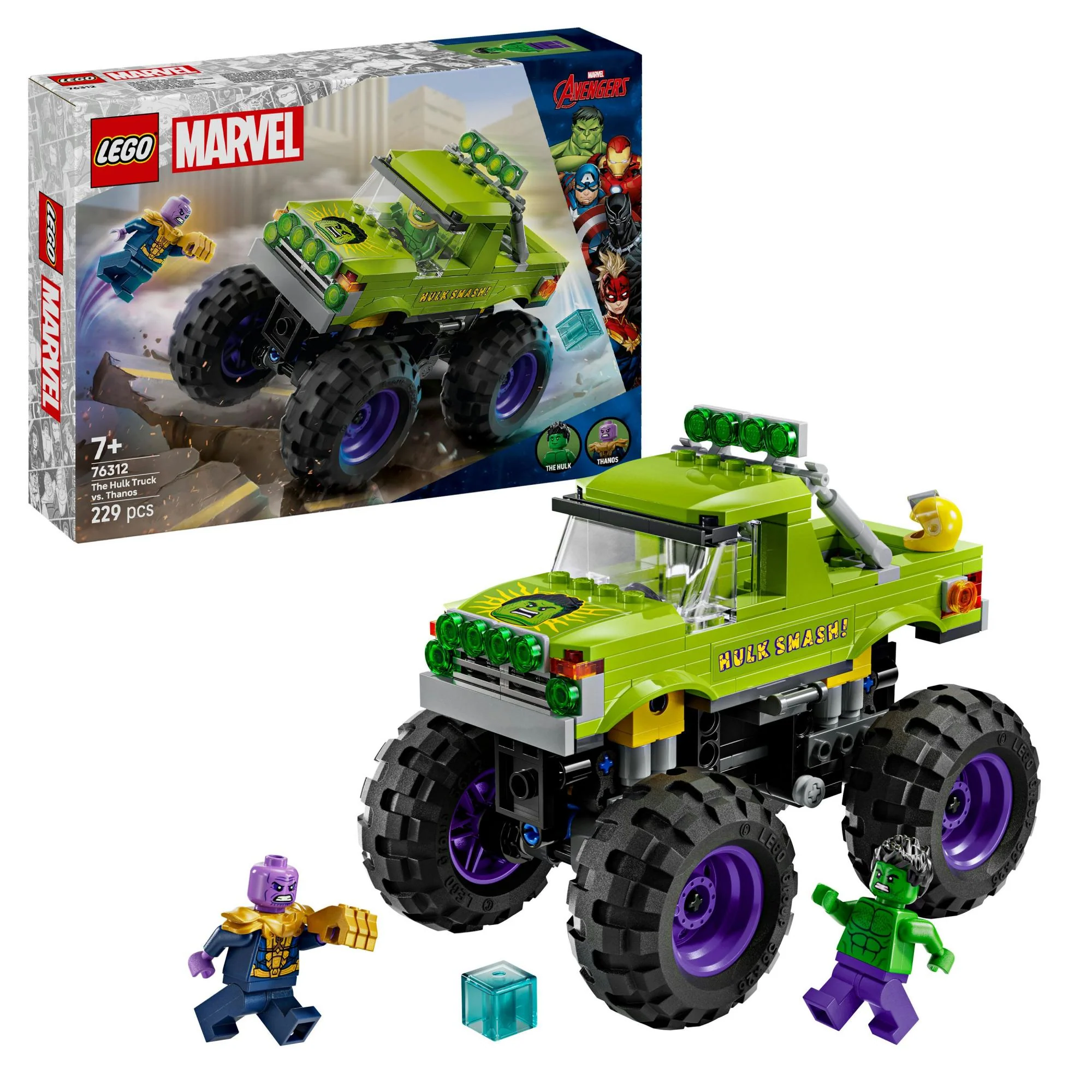 LEGO 76312 Marvel Super Heroes Marvel Hulk Truck vs. Thanos