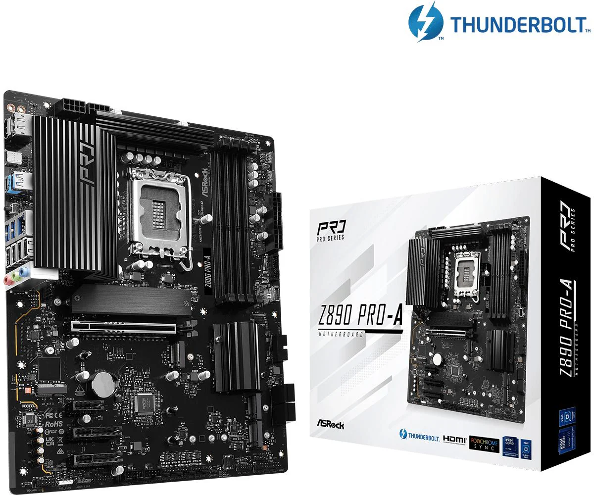 ASRock Z890 Pro-A Motherboard ATX LGA-1851 Intel Z890