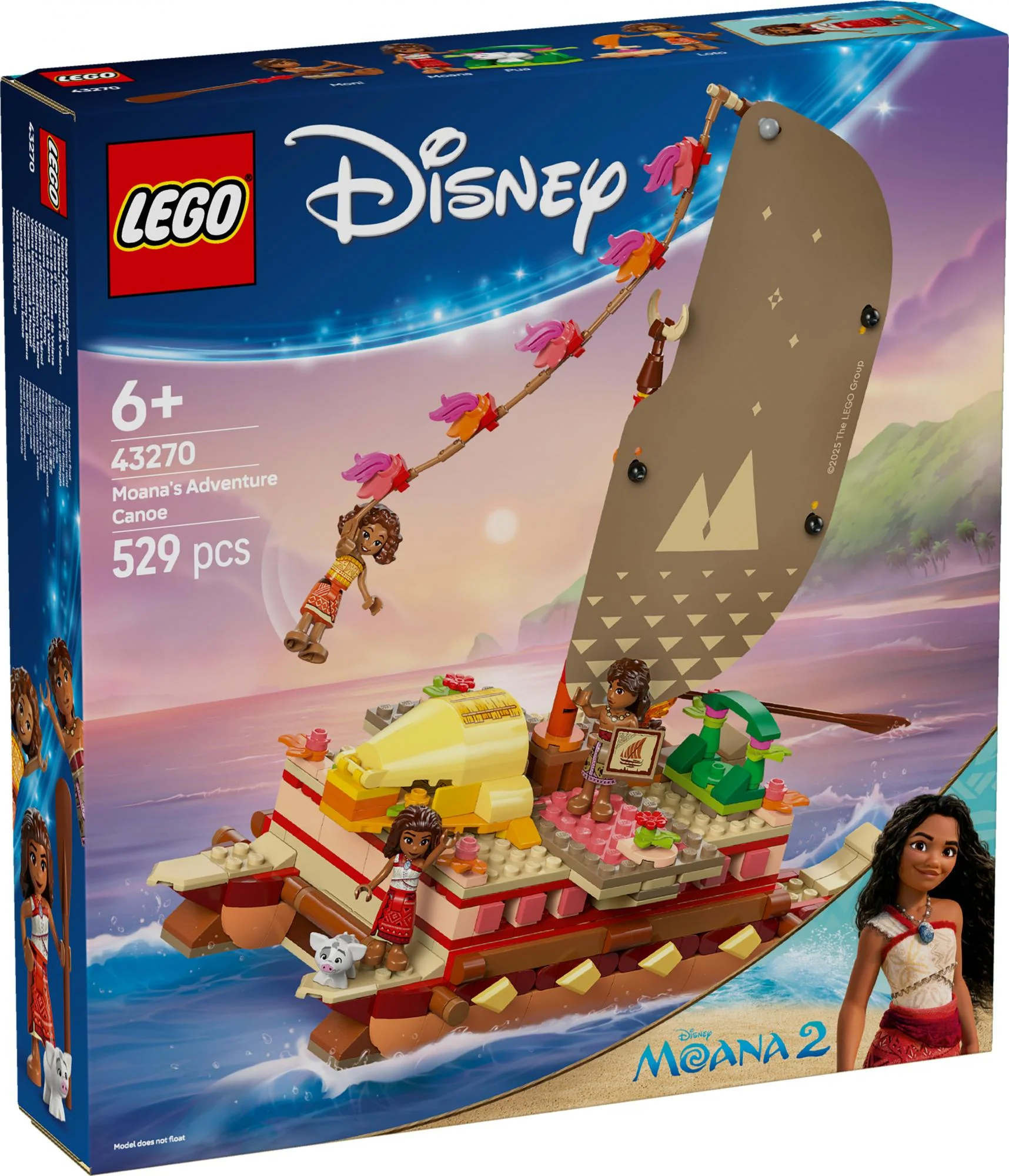 LEGO 43270 Disney Princess Vaiana's Adventure Raft