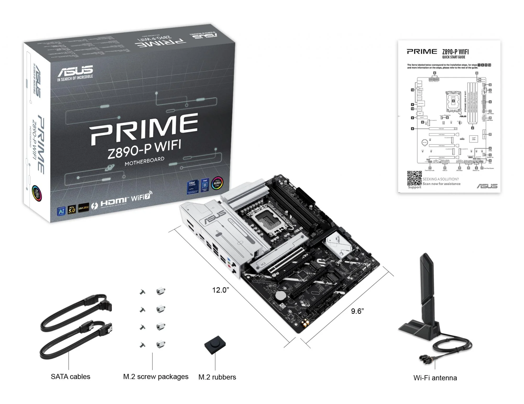 ASUS Prime Z890-P WIFI ATX LGA1851 sokkel Intel Z890