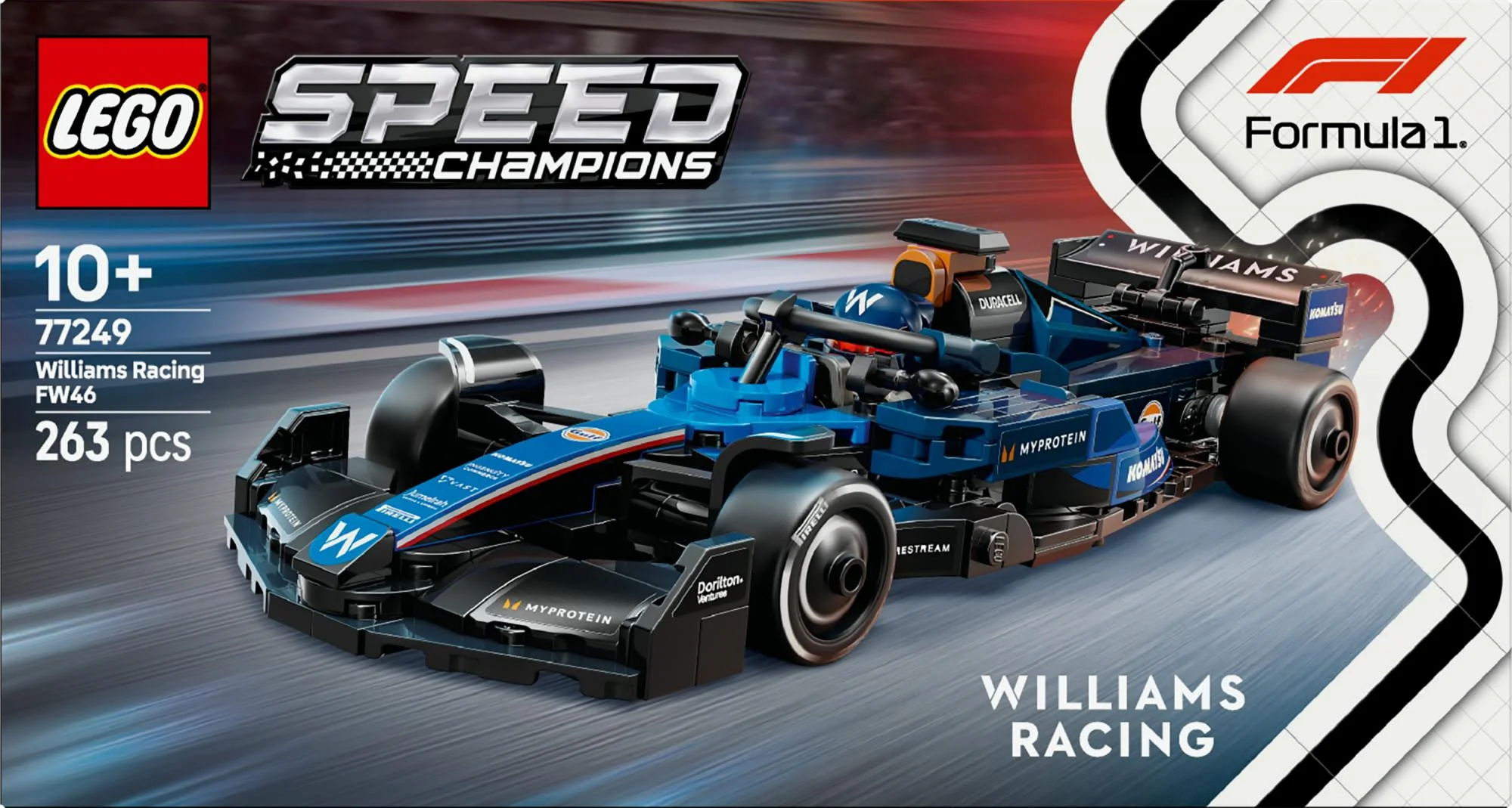 LEGO 77249 Speed Champions Williams Racing FW46 F1 Race Car