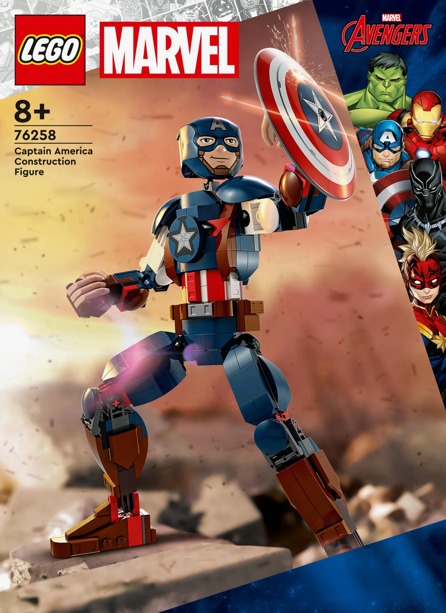 LEGO 76258 Marvel Super Heroes Captain America Buildable Figure