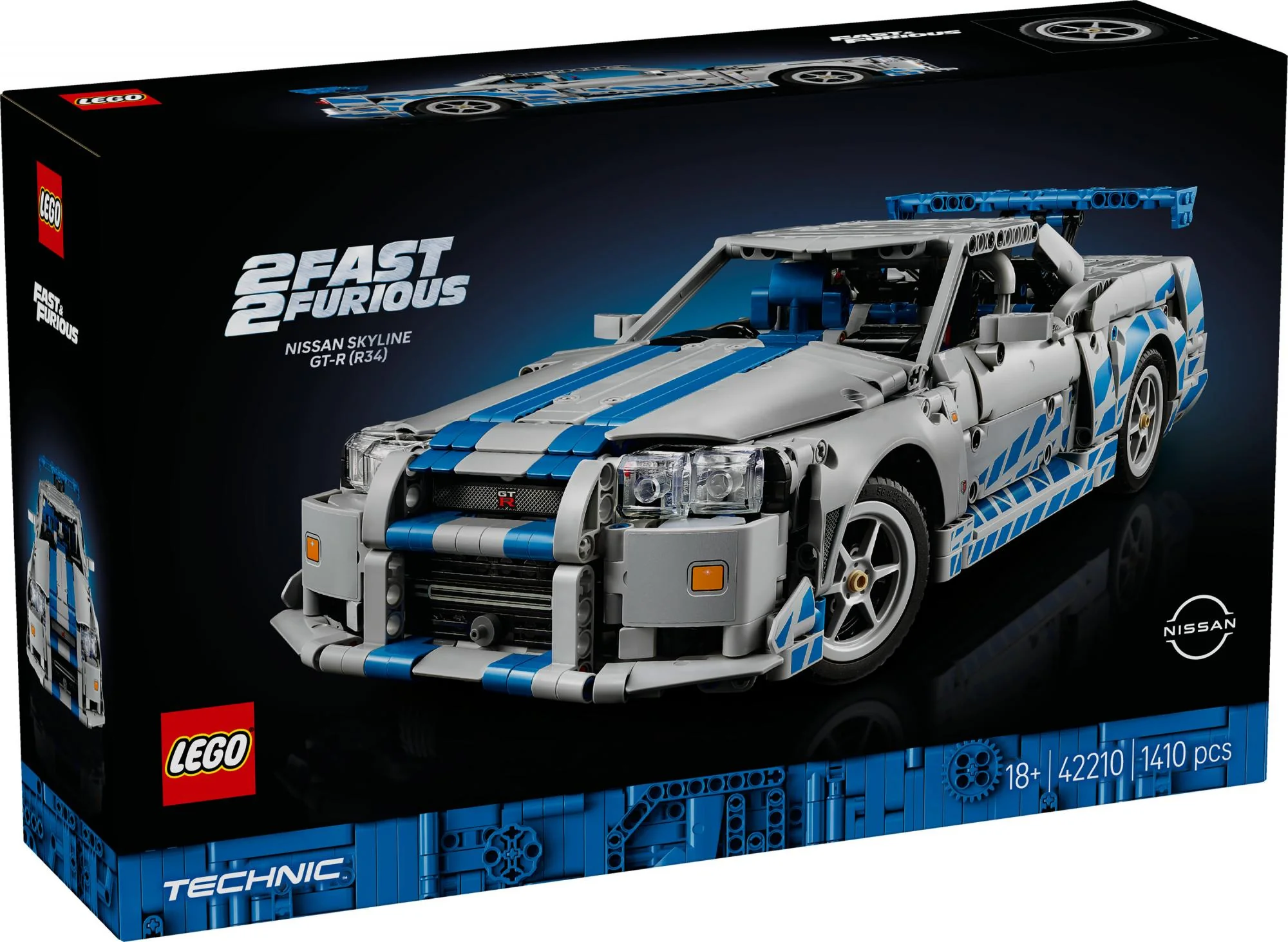 LEGO 42210 Technic 2 Fast 2 Furious Nissan Skyline GT-R(R34)