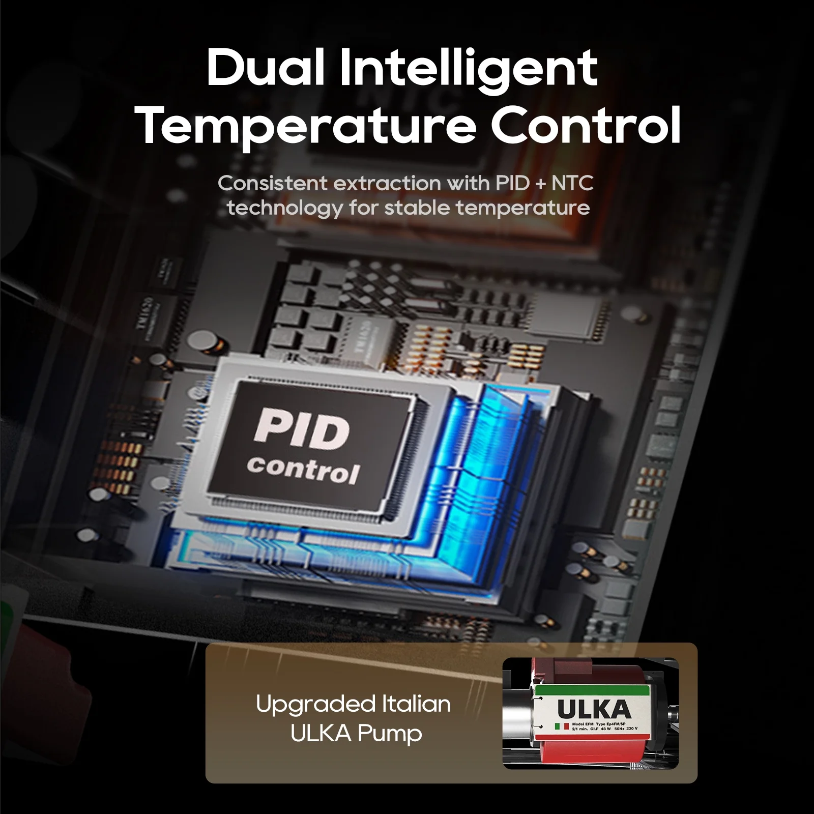 HiBREW H10PLUS 20Bar Espresso Coffee Machine with Adjustable Temperature & Steam