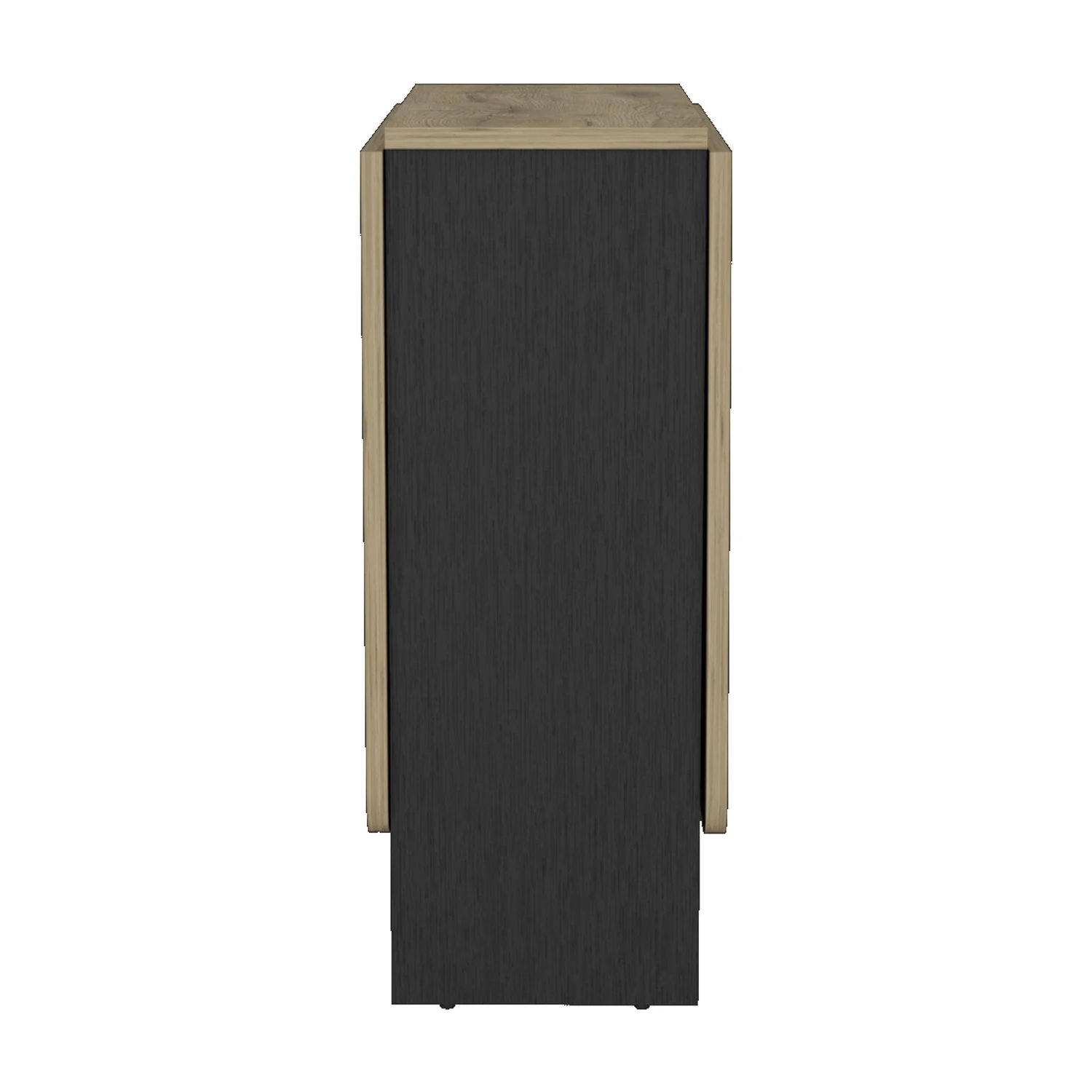 Gateleg Folding Table Space-Saving with Compact Design White / Macadamia