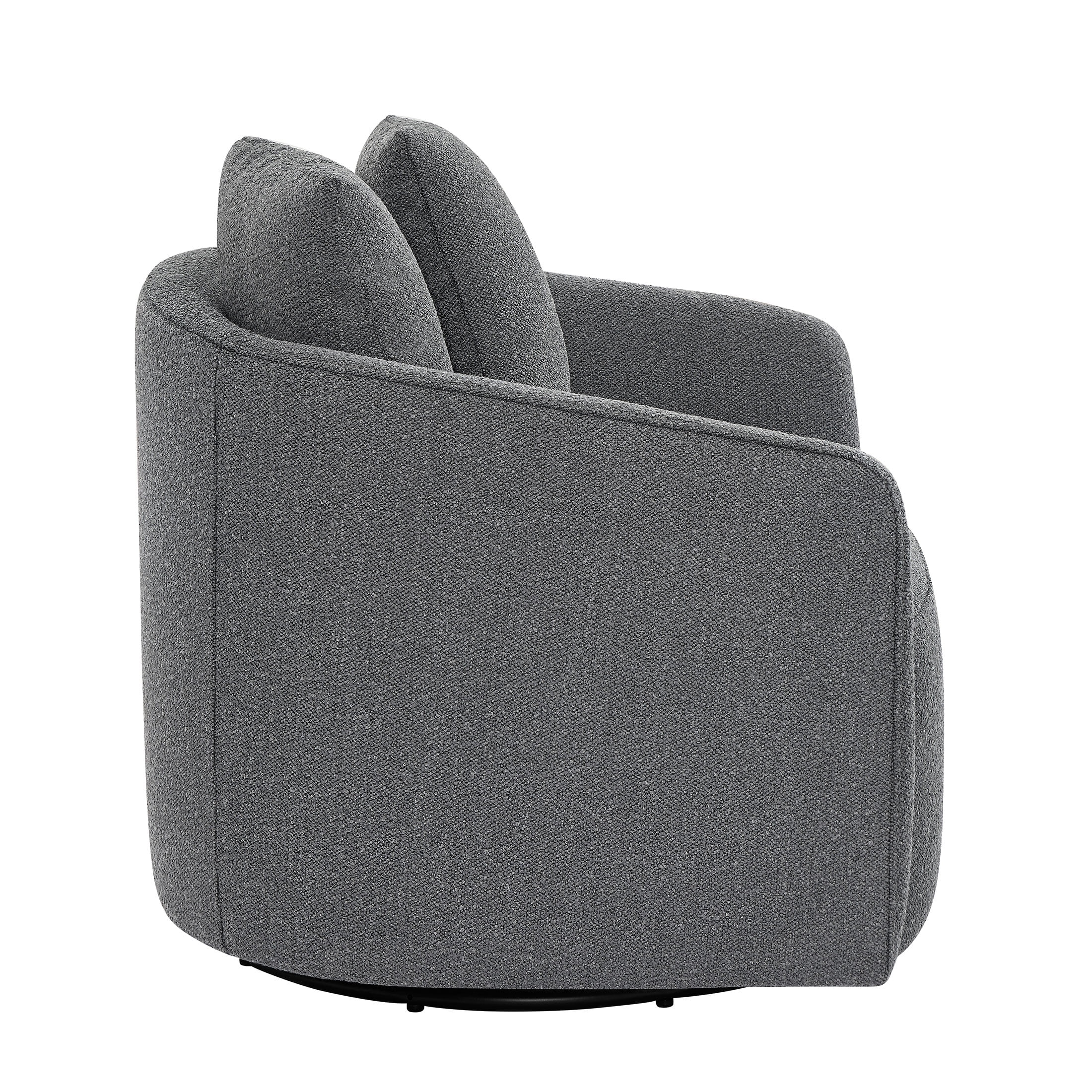 Beautiful Drew Kids Accent Chair by Drew Barrymore, Cornflower Bouclé Fabric