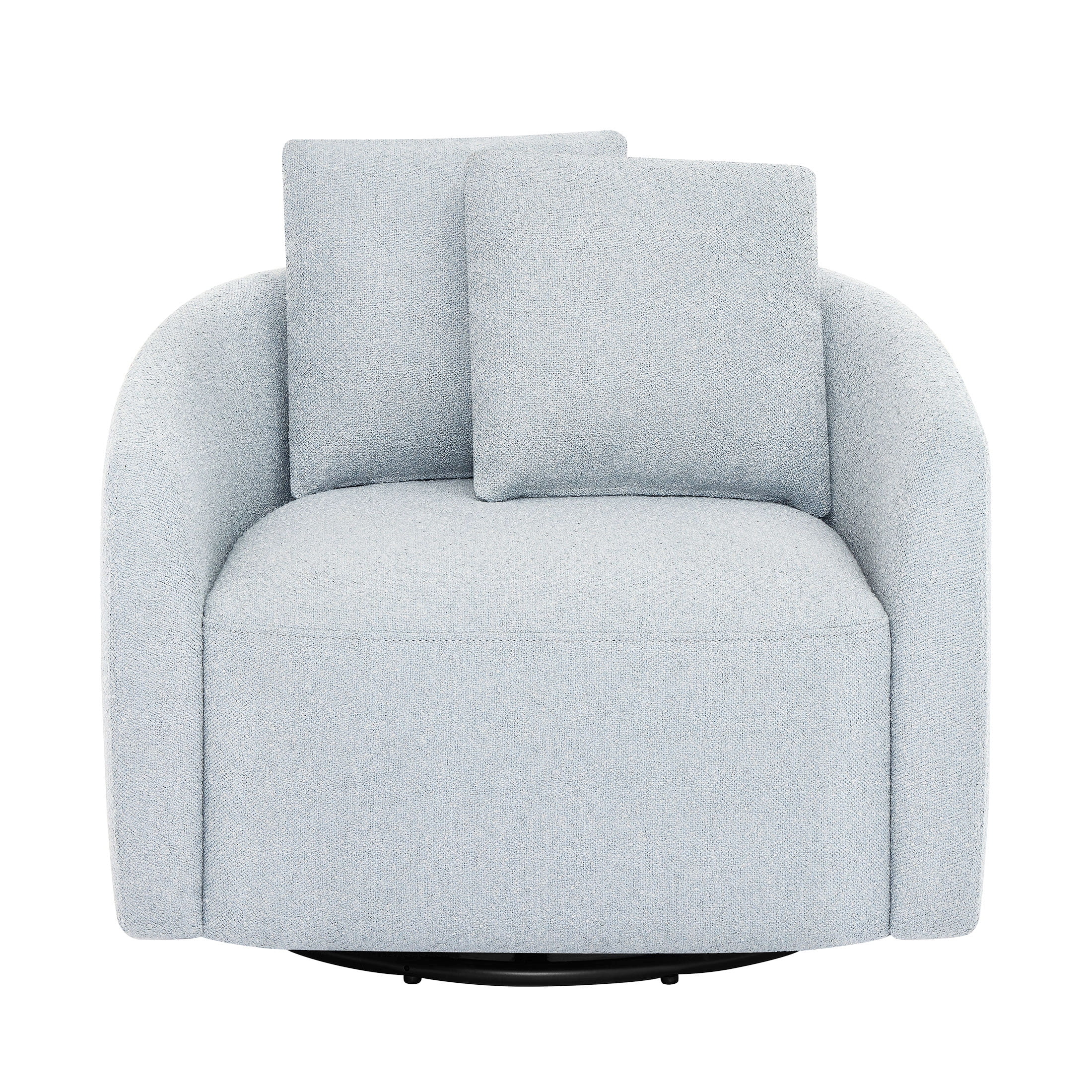Beautiful Drew Kids Accent Chair by Drew Barrymore, Cornflower Bouclé Fabric