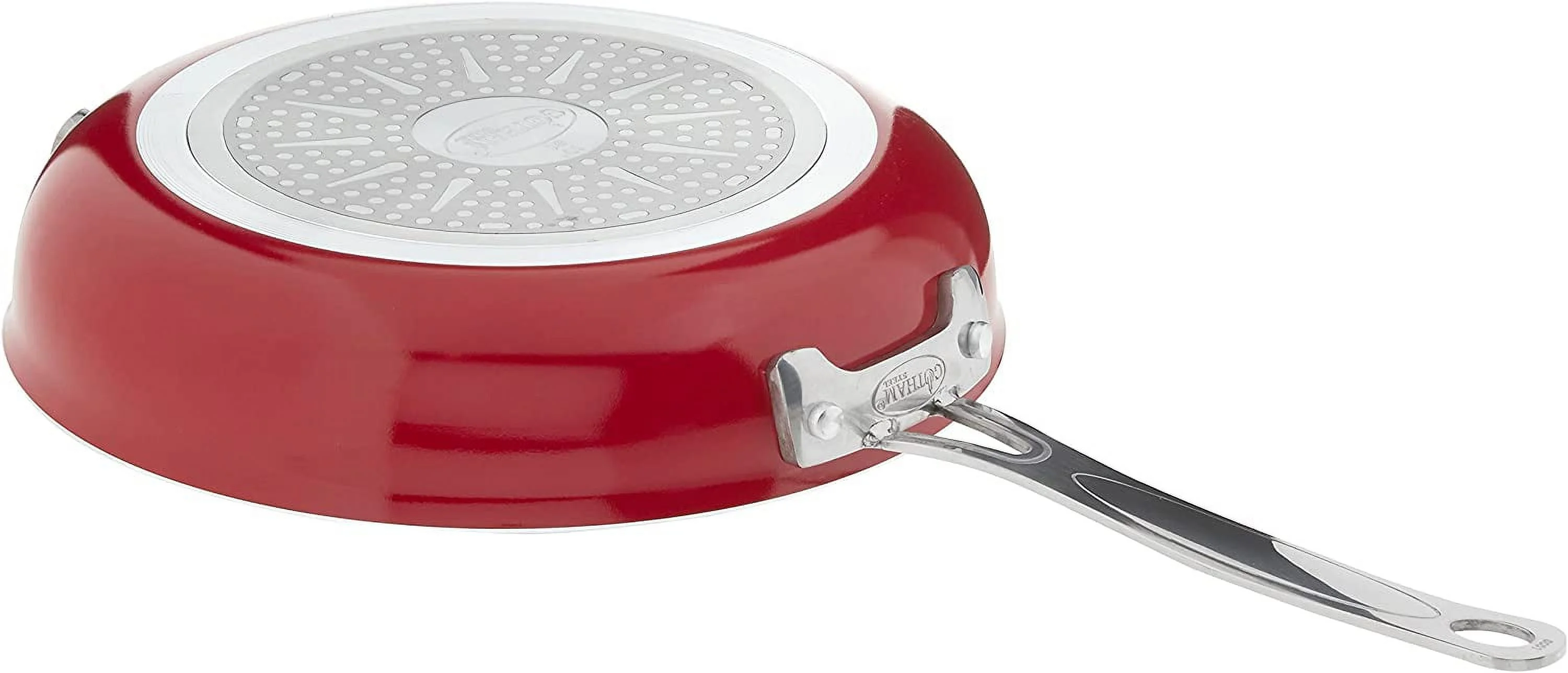 Gotham Steel Stackmaster 10 Pc Copper Pots and Pans Set Non Stick Cookware Set with Kitchen Utensils, Induction Ready, Non Toxic Nesting Design for 50% Space Saving, Oven and Dishwasher Safe